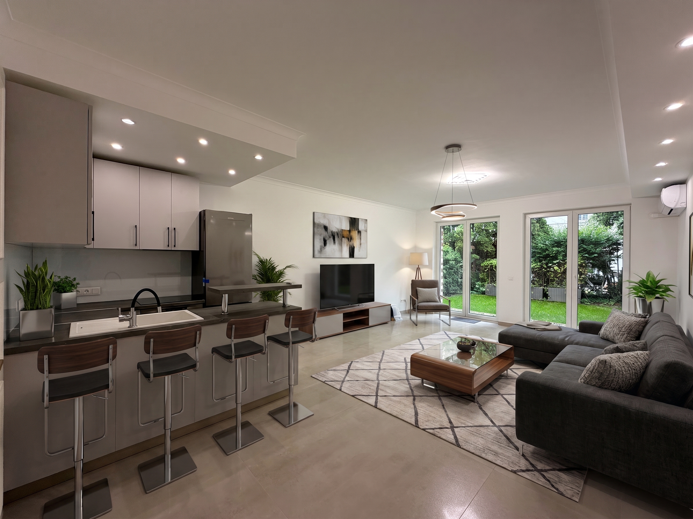 Premium garden-access studio apartment in an exclusive residential complex