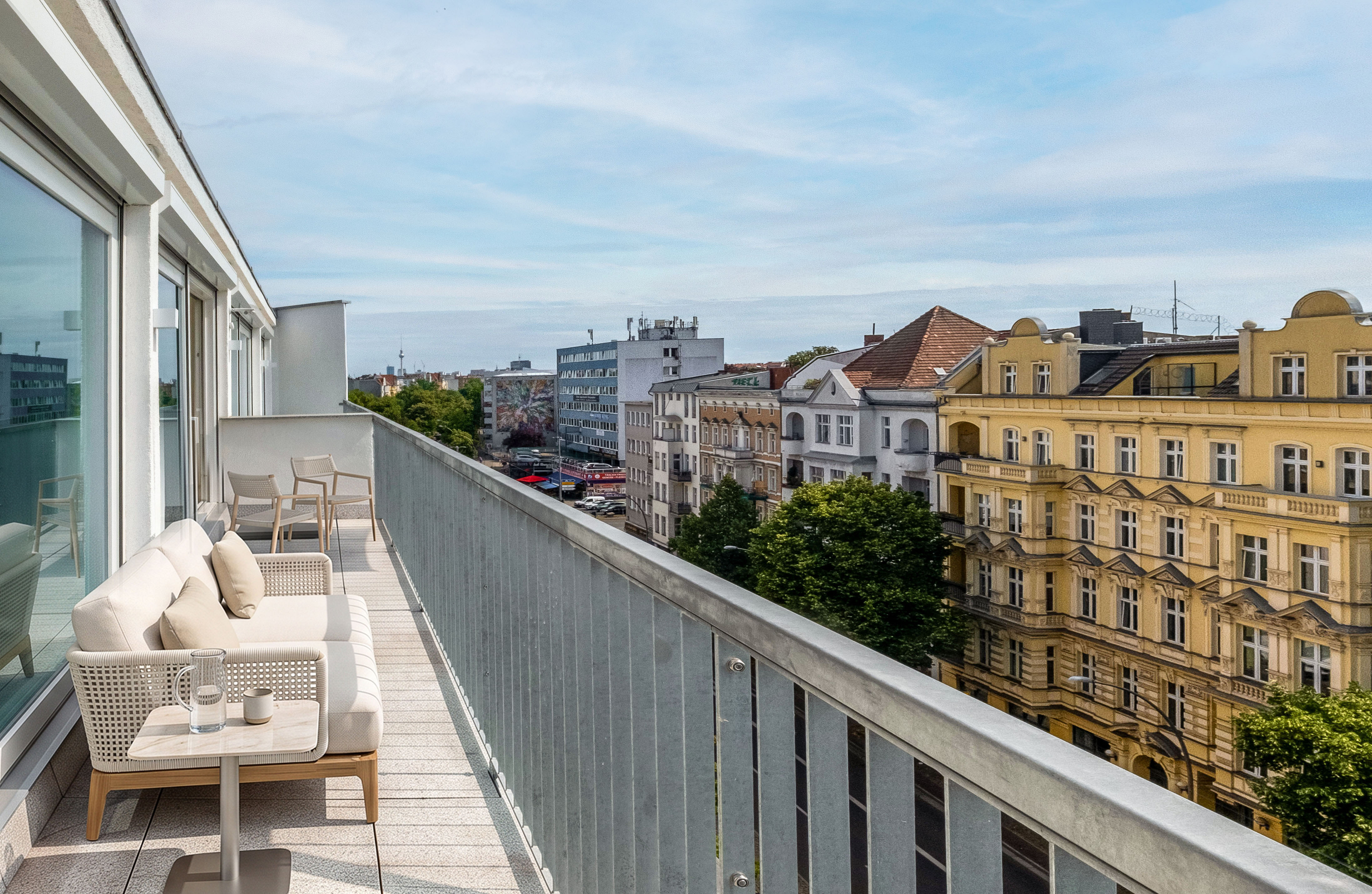 From Alexanderplatz to Friedenau: Penthouse with panoramic terrace near Schöneberg Town Hall [AI-modified]