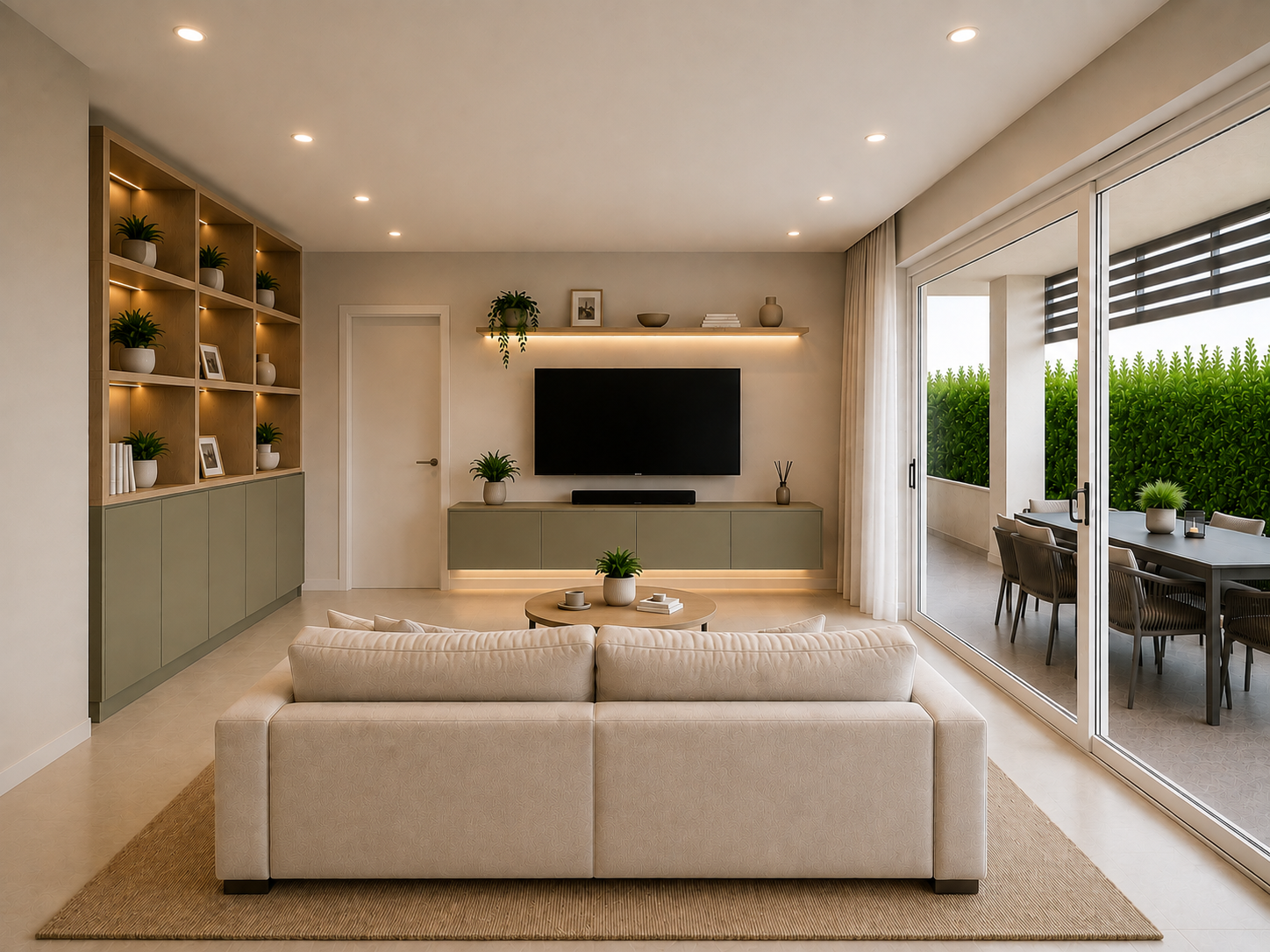 Elegant versatile one-bedroom apartment with large balcony, under construction