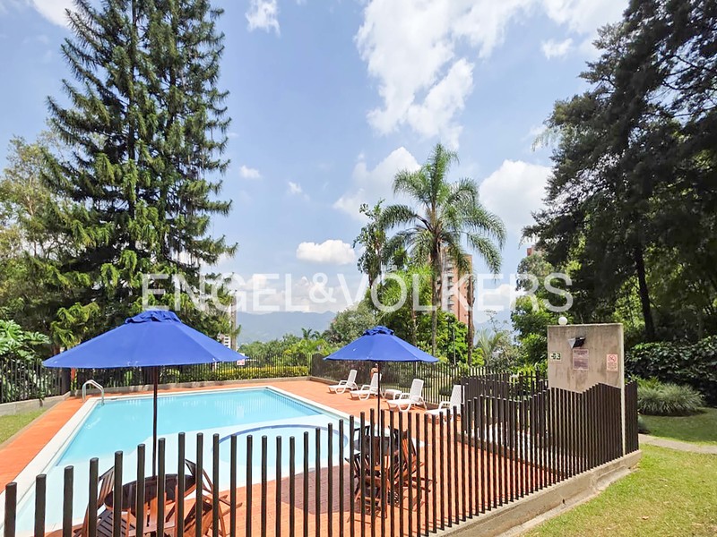 Apartamento con terrazas para arriendo en El Tesoro, El Poblado