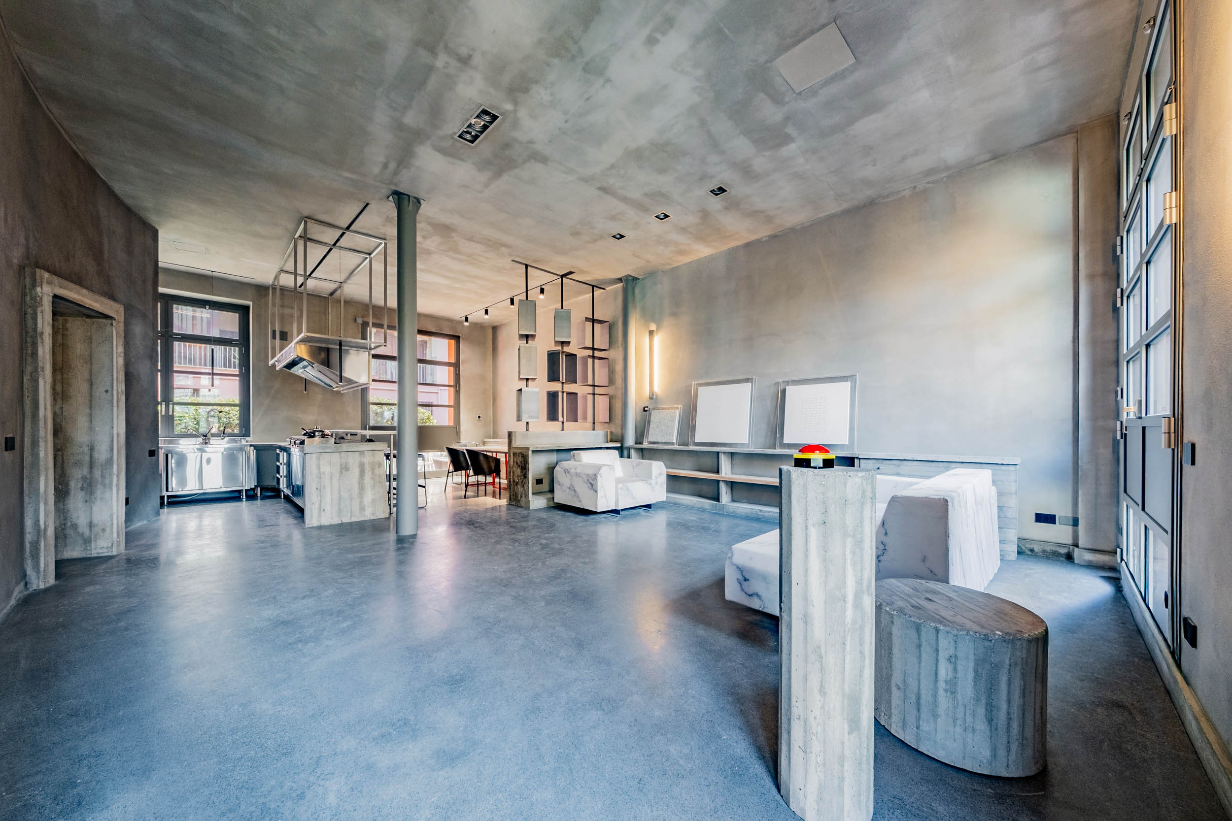 Brutalist-style designer maisonette