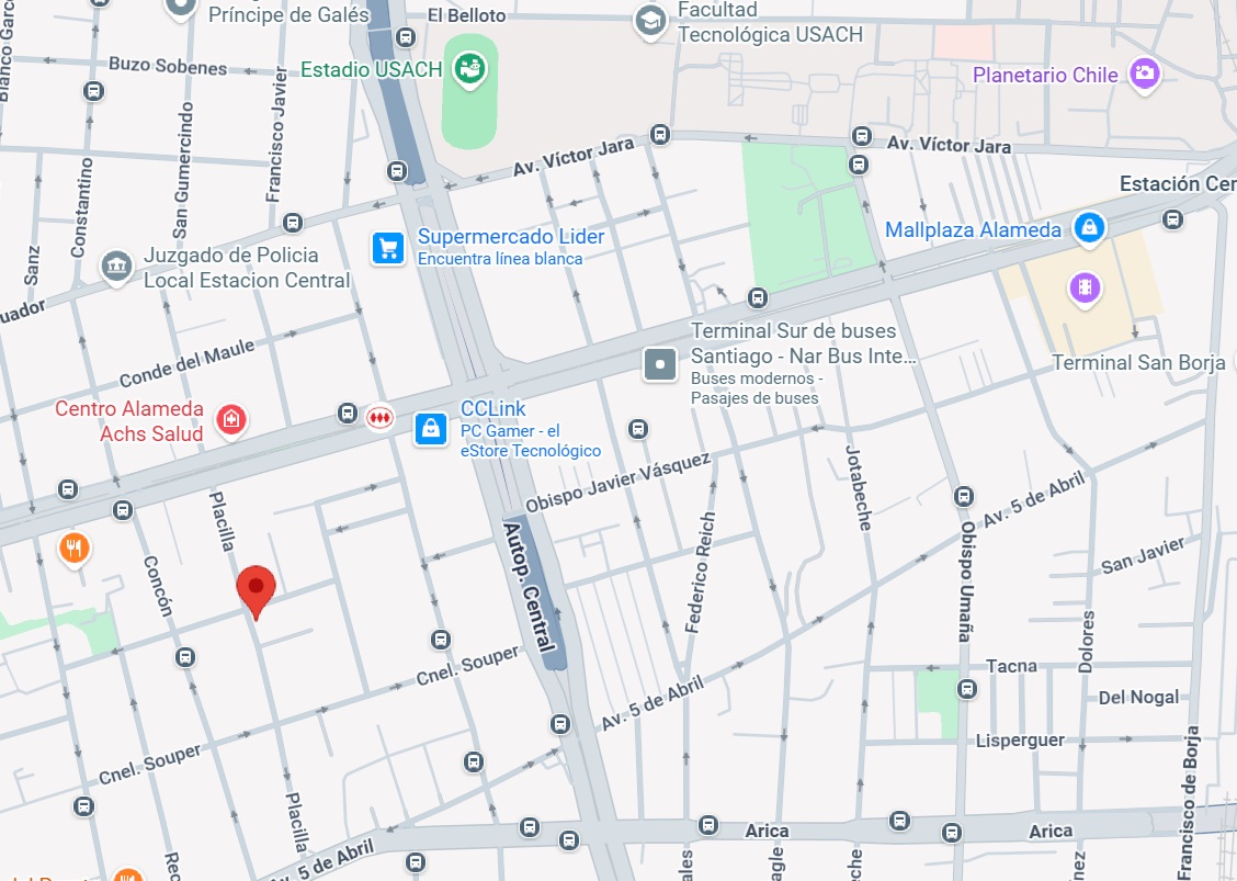 Venta terreno inmobiliario 1399 m2 Estacion Central