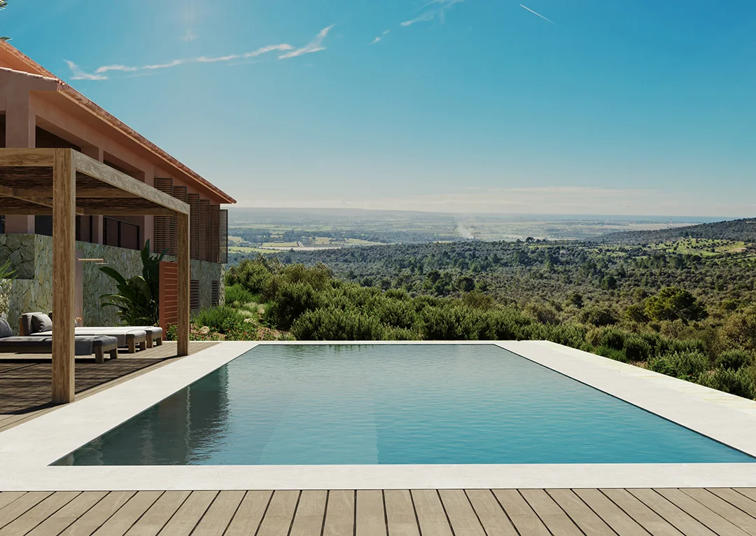 Mediterrane Luxus Villa mit Meerblick