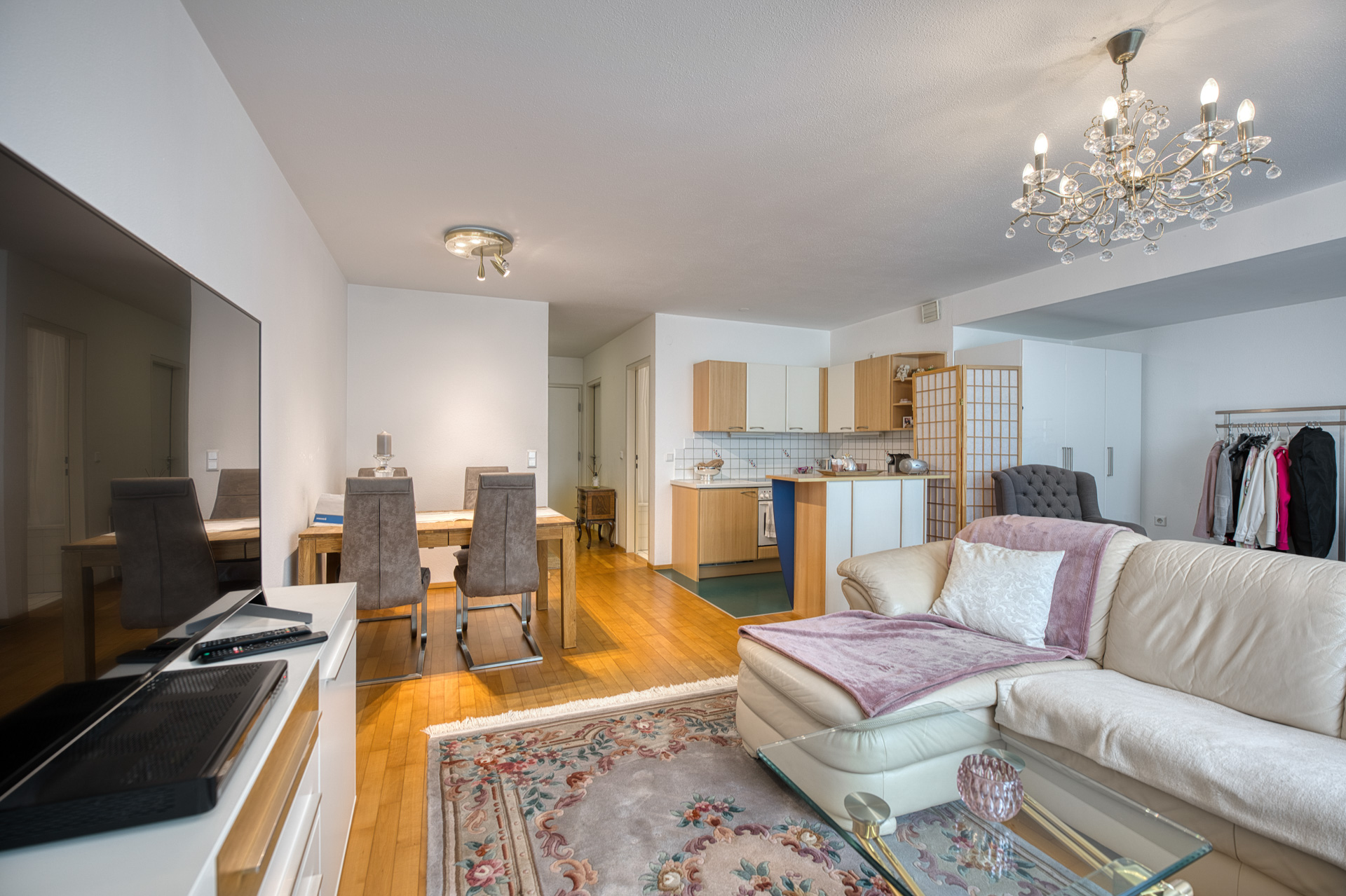 1-room apartment with a view of greenery in the Saggen district