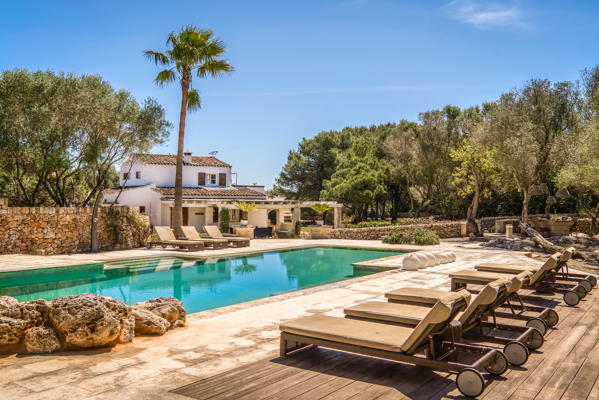 Luxury finca with pool, gardens, and total privacy in San Clemente, Menorca