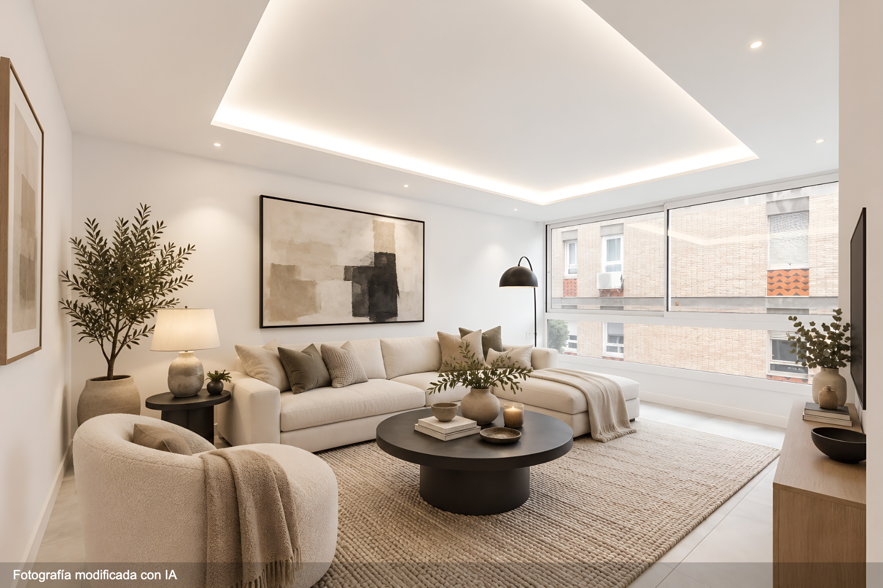 Renovated apartment in iconic building in Galvany [AI-modified]