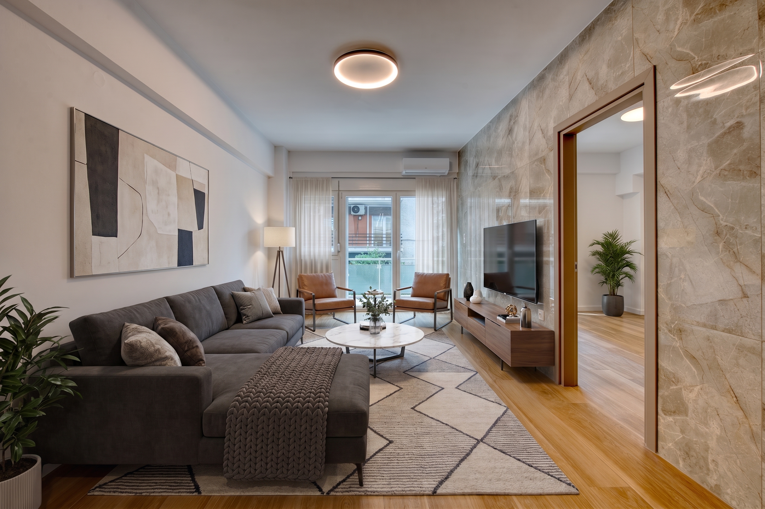 Renovated 3-bedroom apartment in Mitropoleos Str.