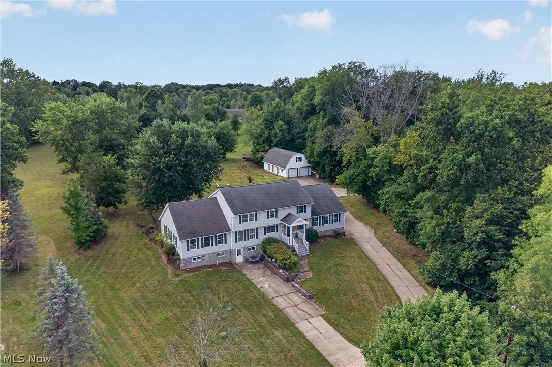 Spacious Colonial with Barn on 2+ Acres in Medina
