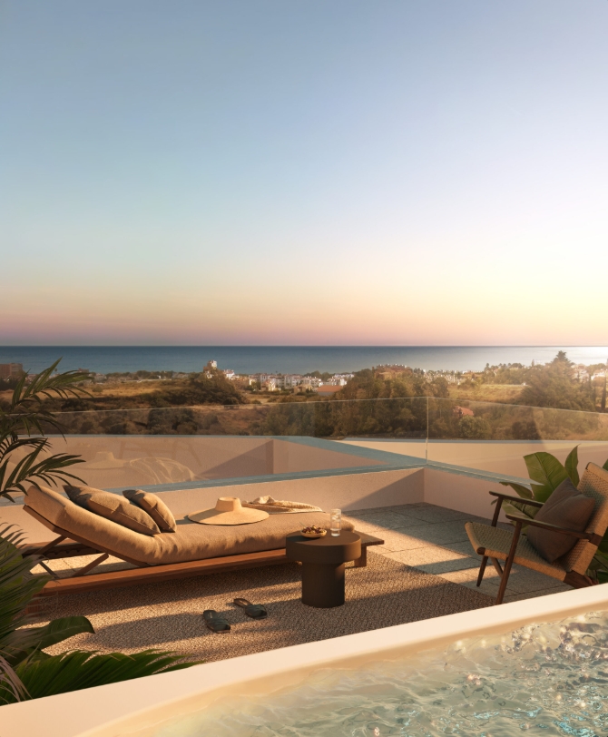 Reienhaus mit Meerblick – Riviera del Sol