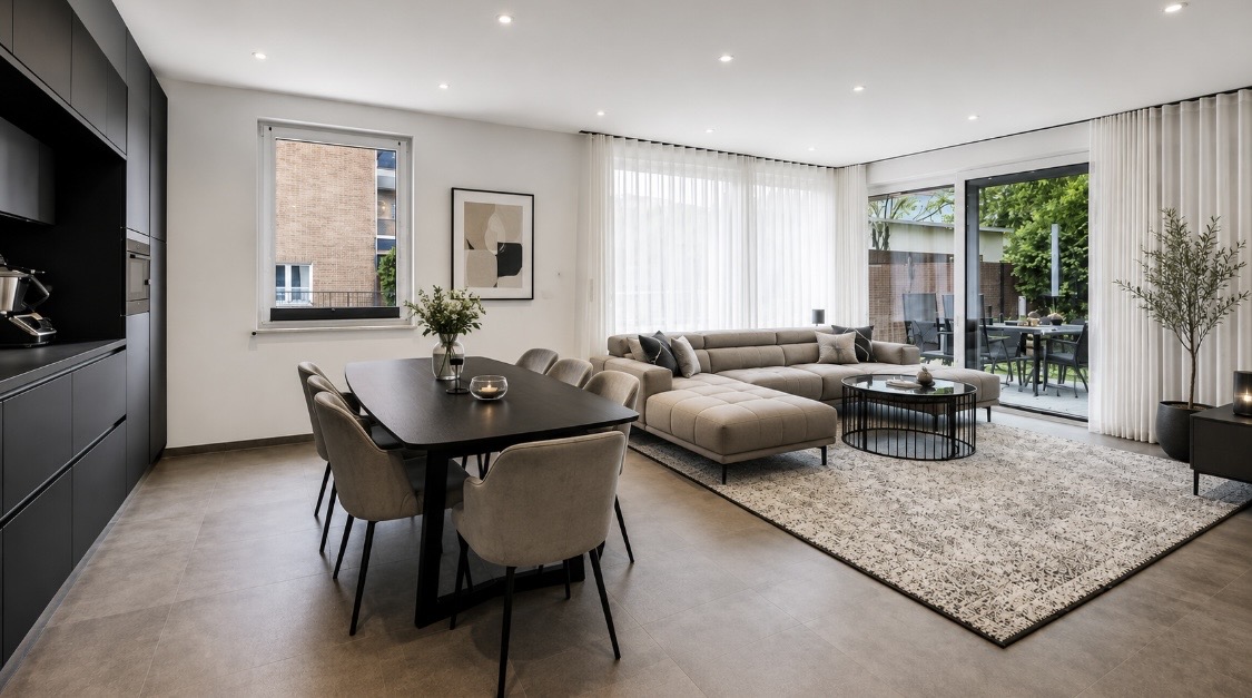 Modern living: Bright 4-room apartment with high energy efficiency [AI-modified]
