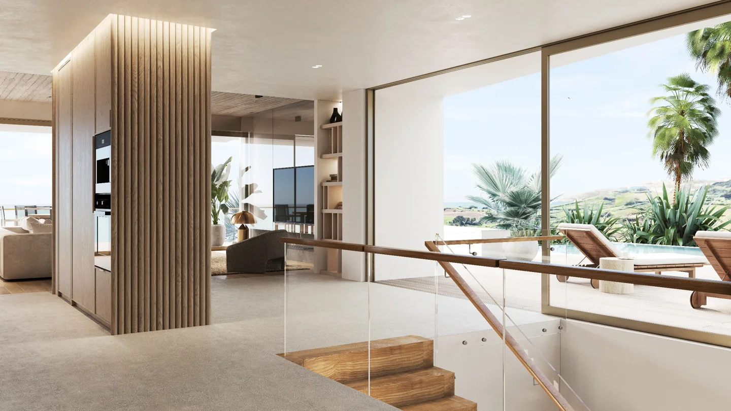 Luxurious triplex apartment with ocean views