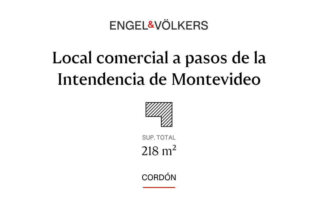 Local comercial en Cordón a pasos de IMM