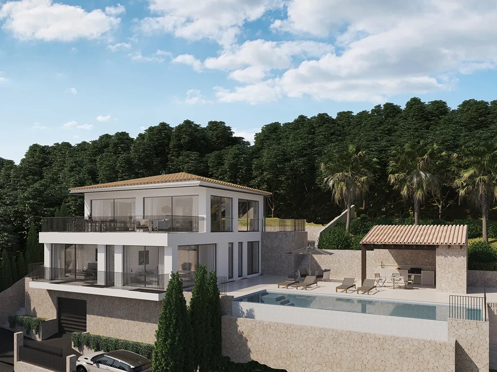 New Build Villa with sweeping Views in Galilea