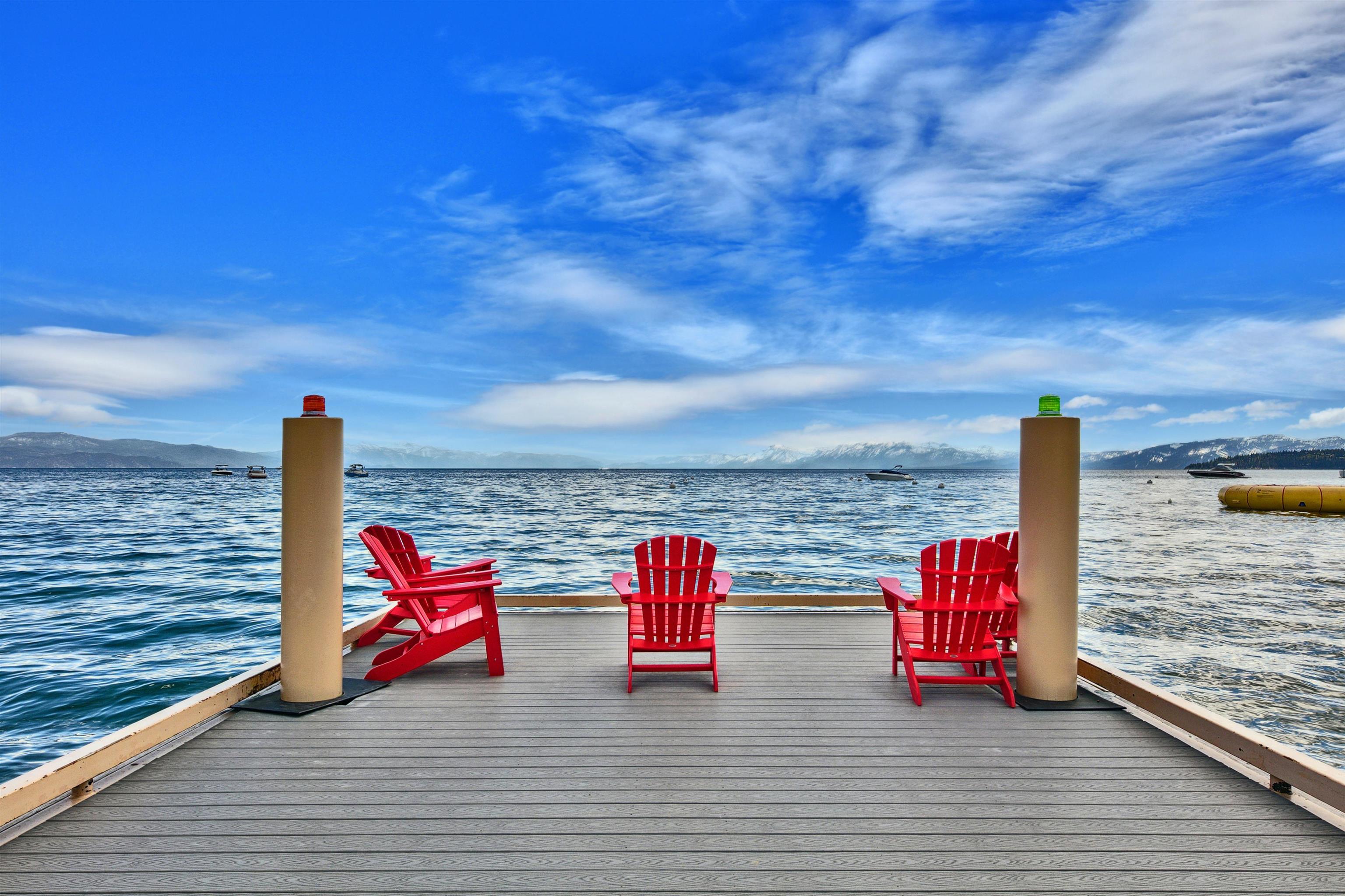 Only a few steps away from pristine waters of Lake Tahoe