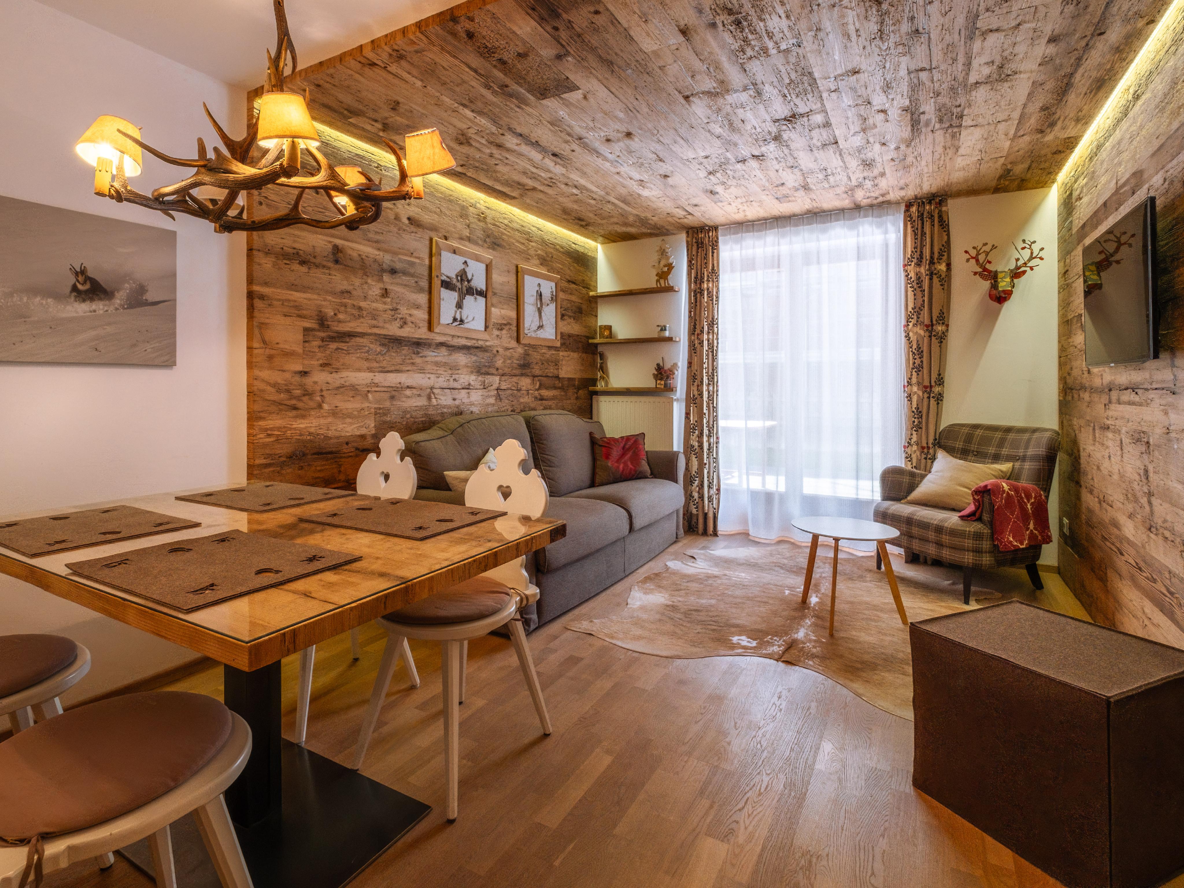 Gemütliche Gartenwohnung im alpinen Stil