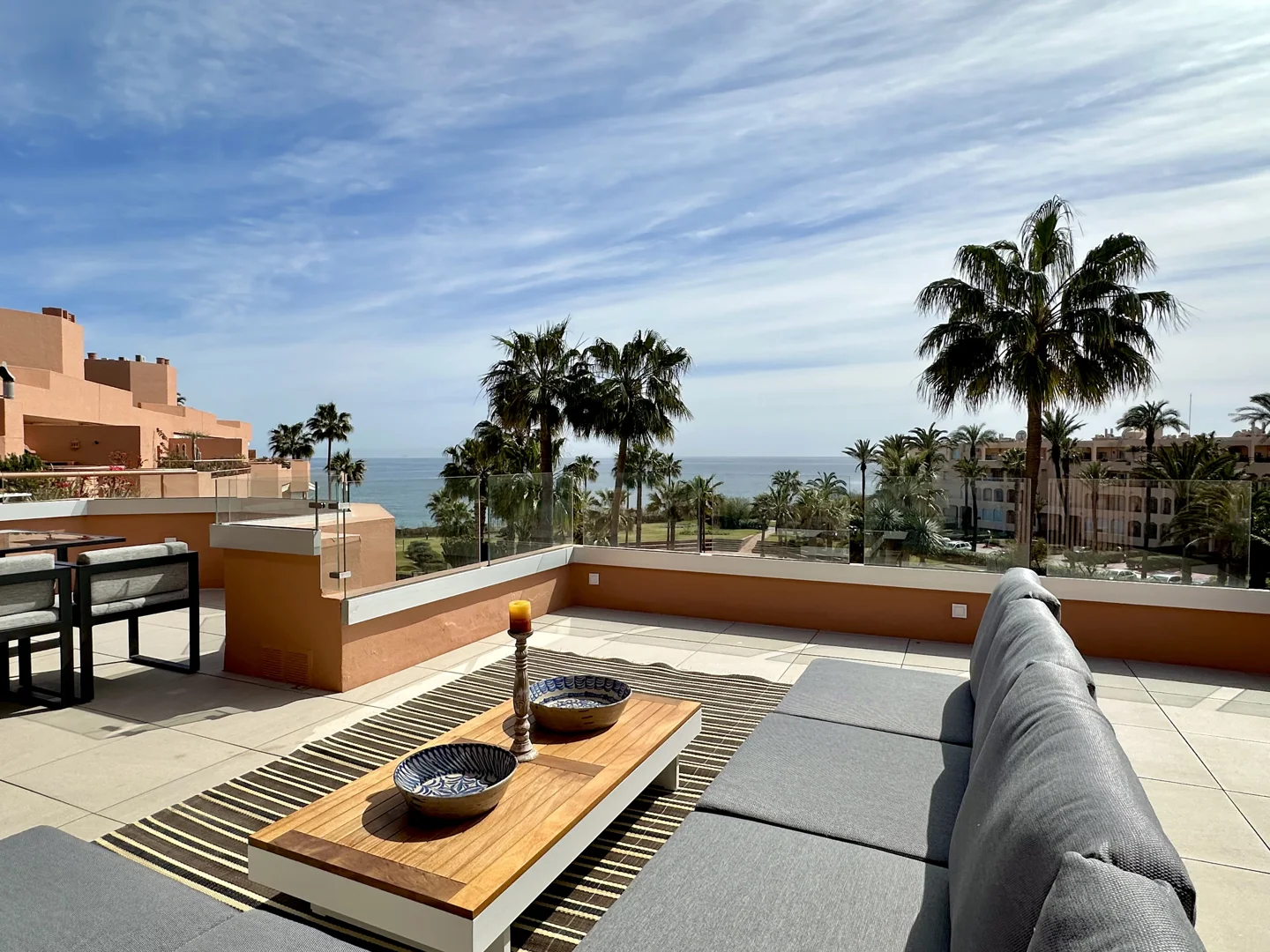 Contemporary style beachfront penthouse apartment