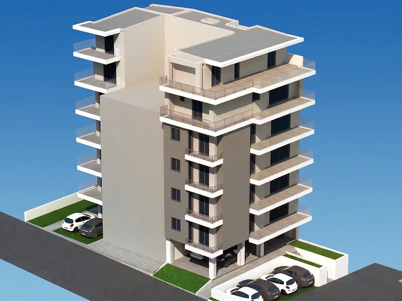 Newly built 3rd-floor studio in Evosmos