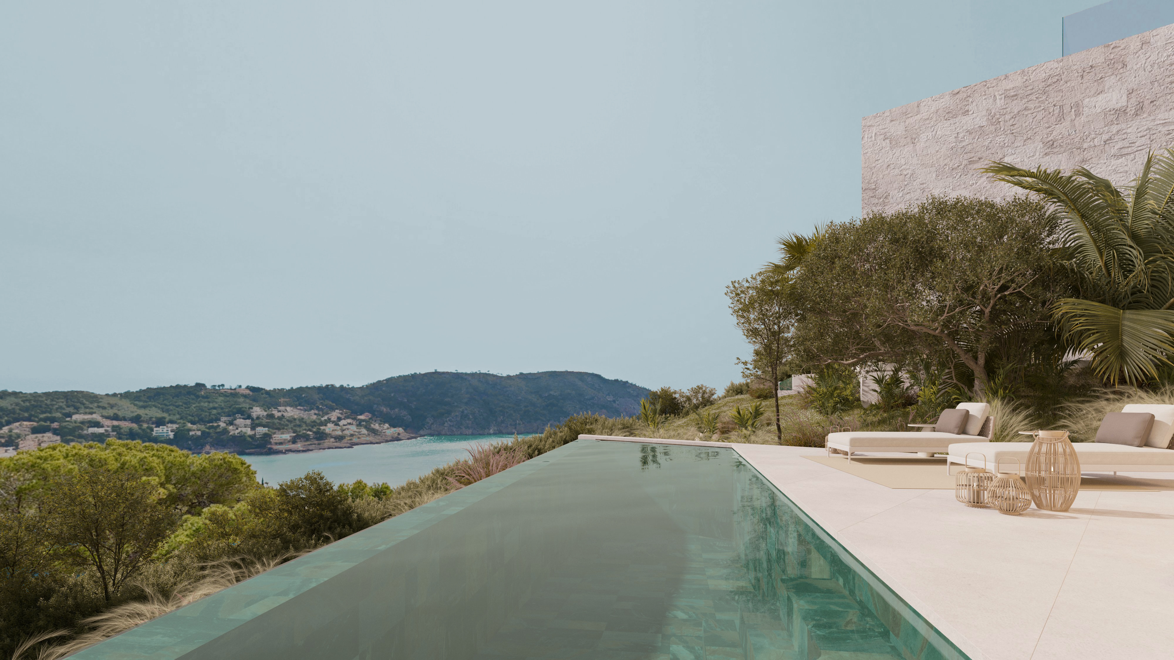 Designvilla mit Bergpanorama und Privatsphäre