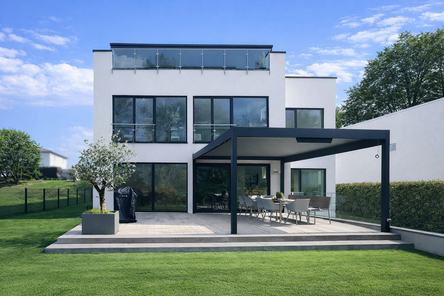 Moderne Luxus-Villa im Grünen mit bester Energieeffizienz