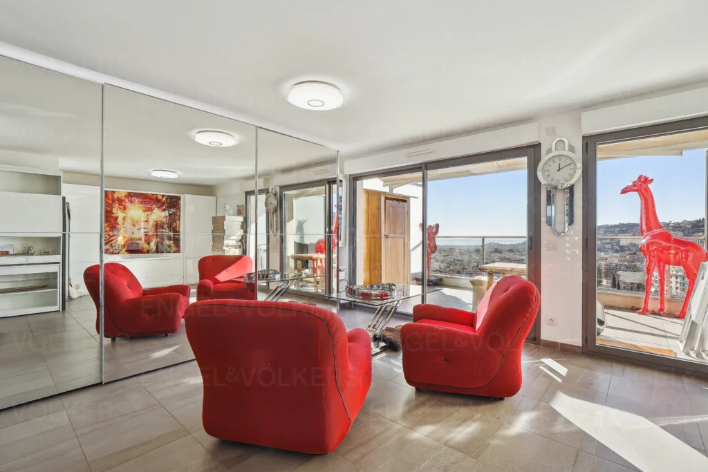 Nice bas Gairaut - Appartement loft - Vue panoramique