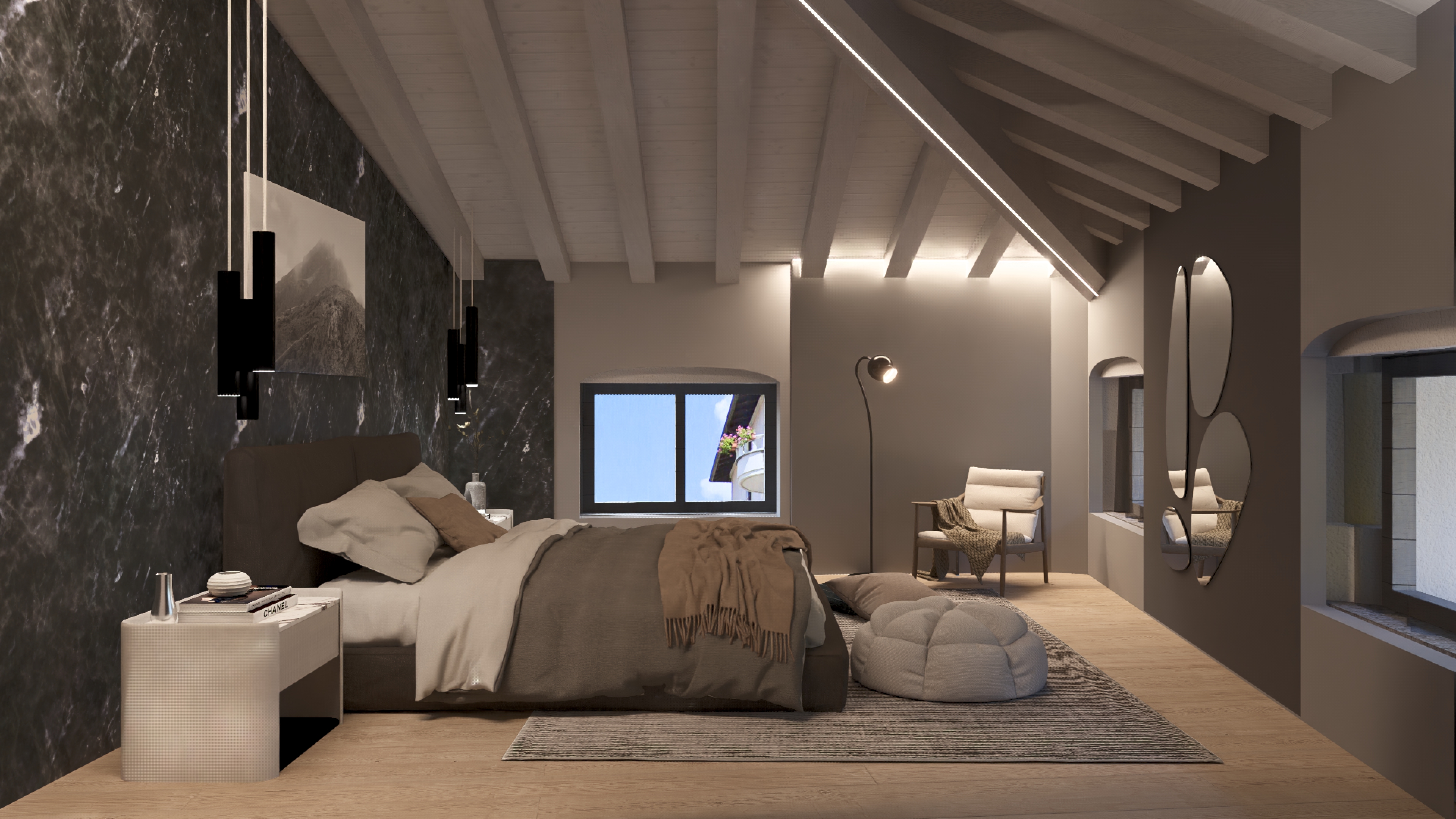 Palazzo San Marco: elegant three-room apartment in Pisogne