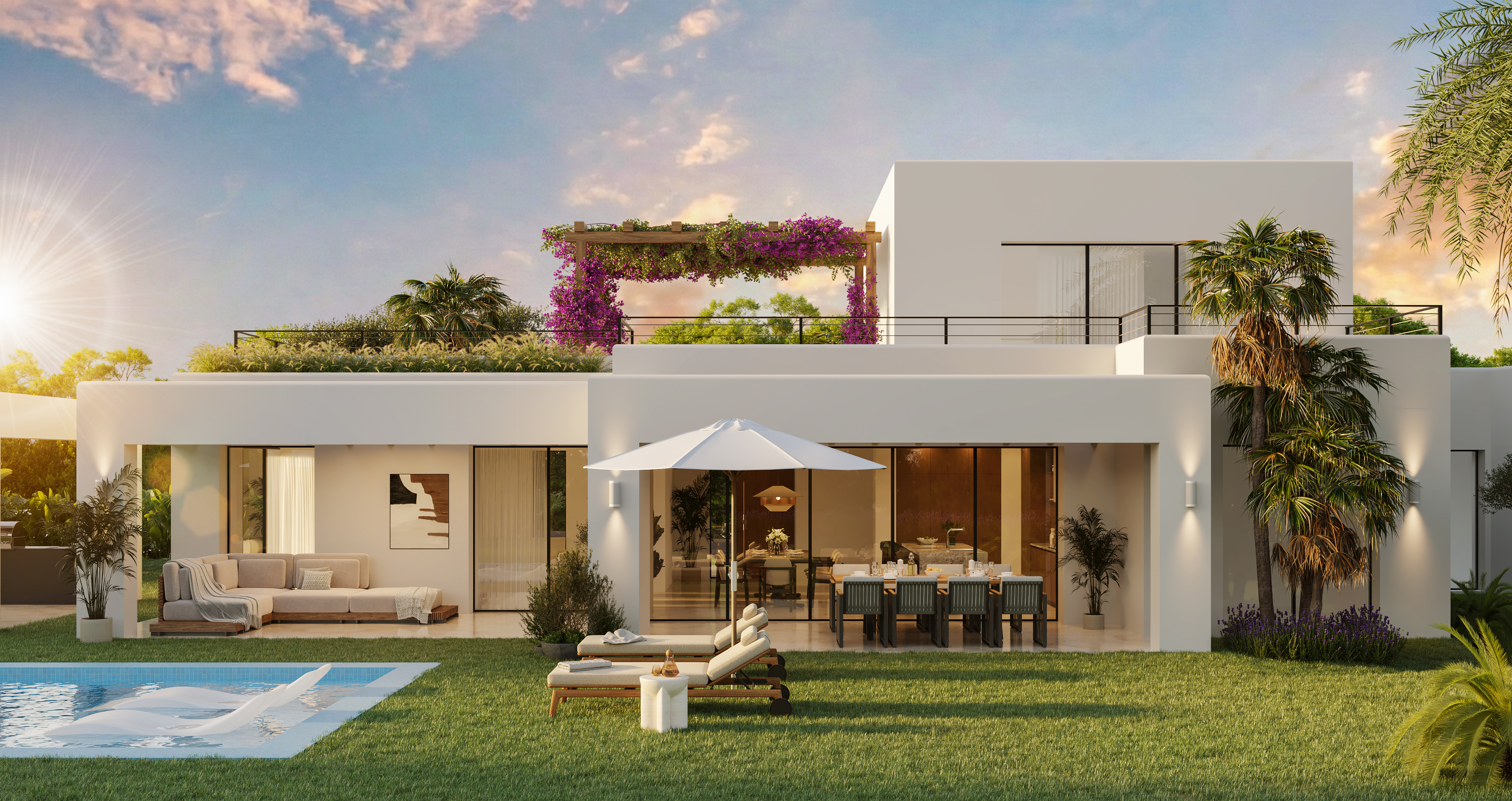 Designer villa with panoramic views and a prime location