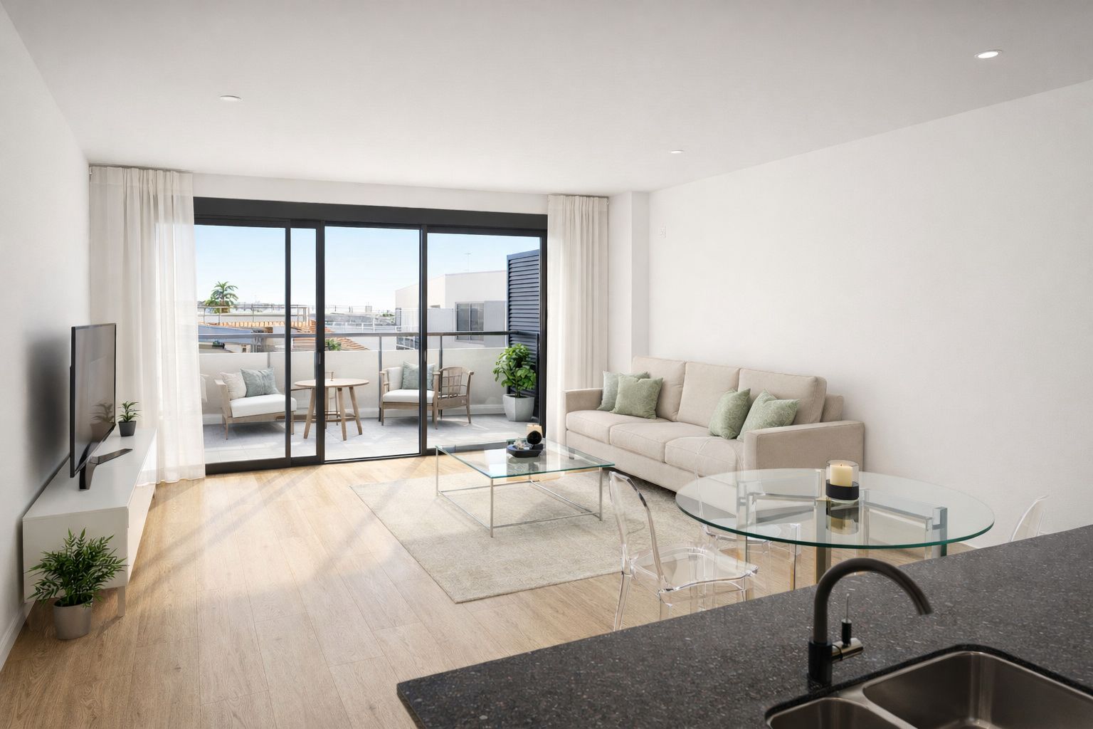 Planta baja con terraza privada en Cubelles