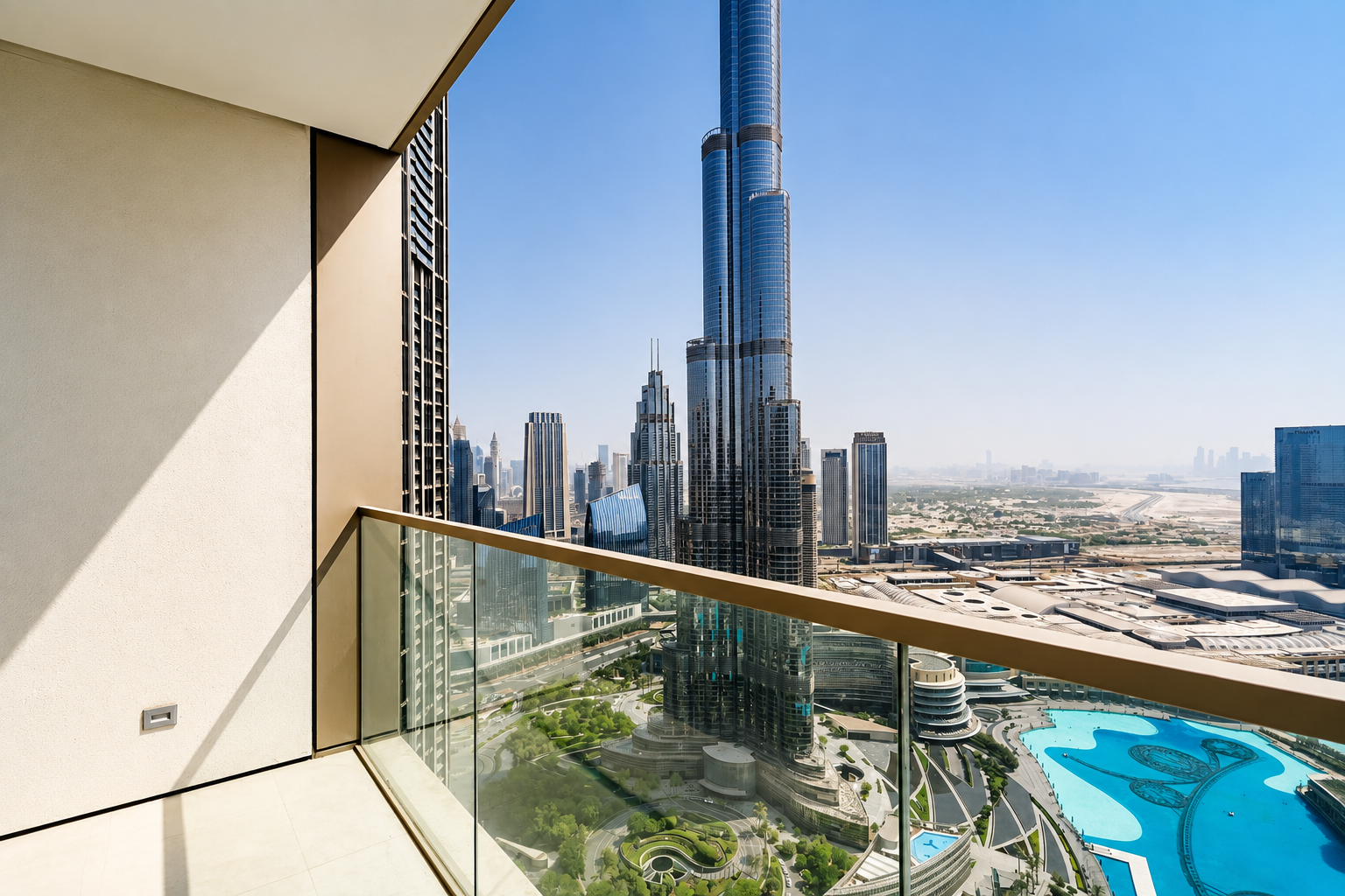 Burj Khalifa and Fountain View | Premium | Bright