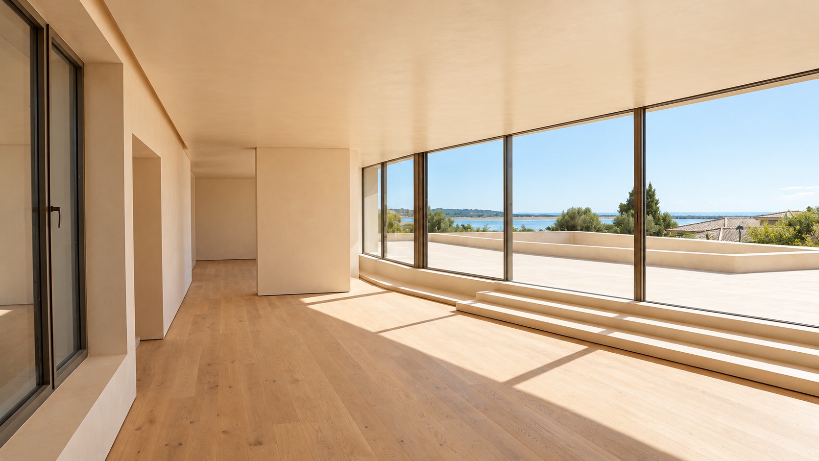 Exclusive Contemporary Villa with Private SPA, Infinity Pool and Panoramic Sea and Golf Views [AI-modified]