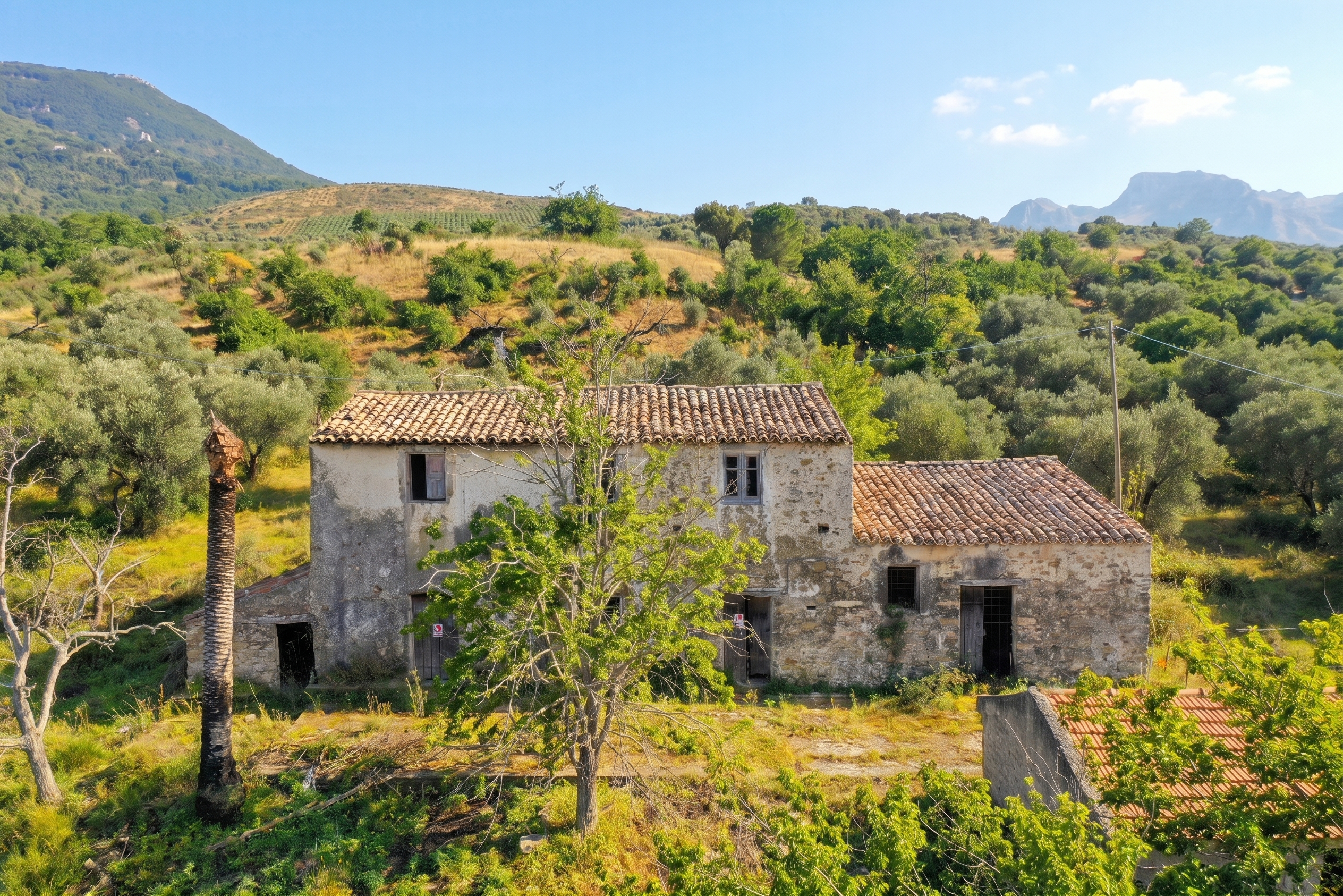 Baglio Mandralisca, a typical historic Sicilian residence among centuries-old olive trees