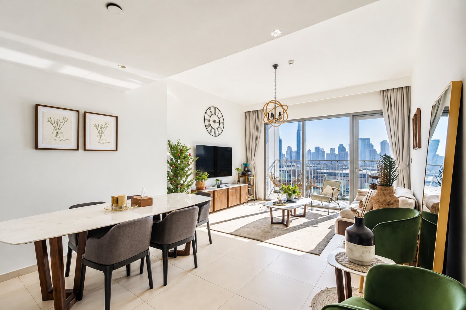 Burj Khalifa View | Modern & Bright | Spacious