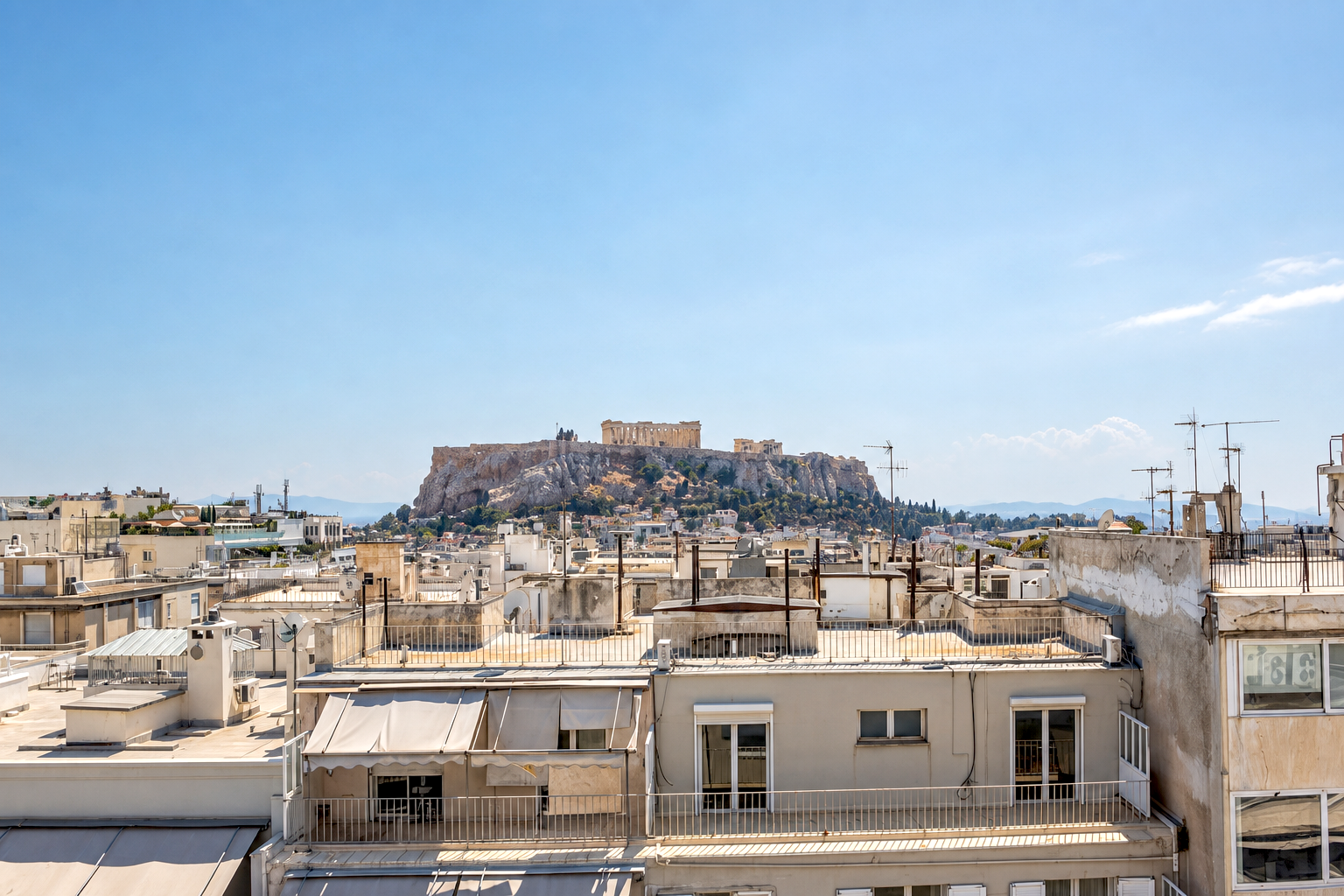 Historic penthouse maisonette with 360 view rooftop in prime Kolonaki