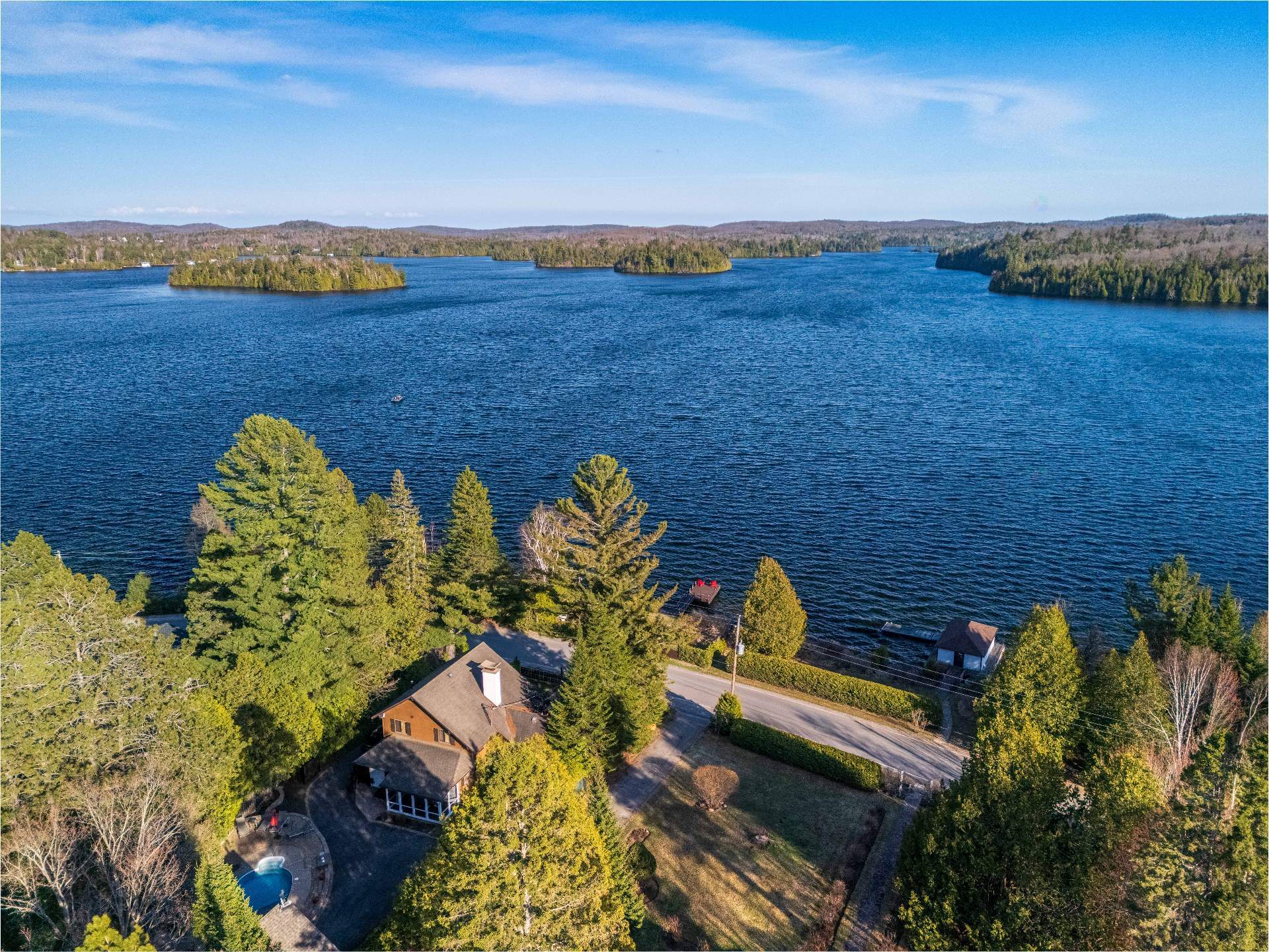 Water front Property with spectacular view of the lake