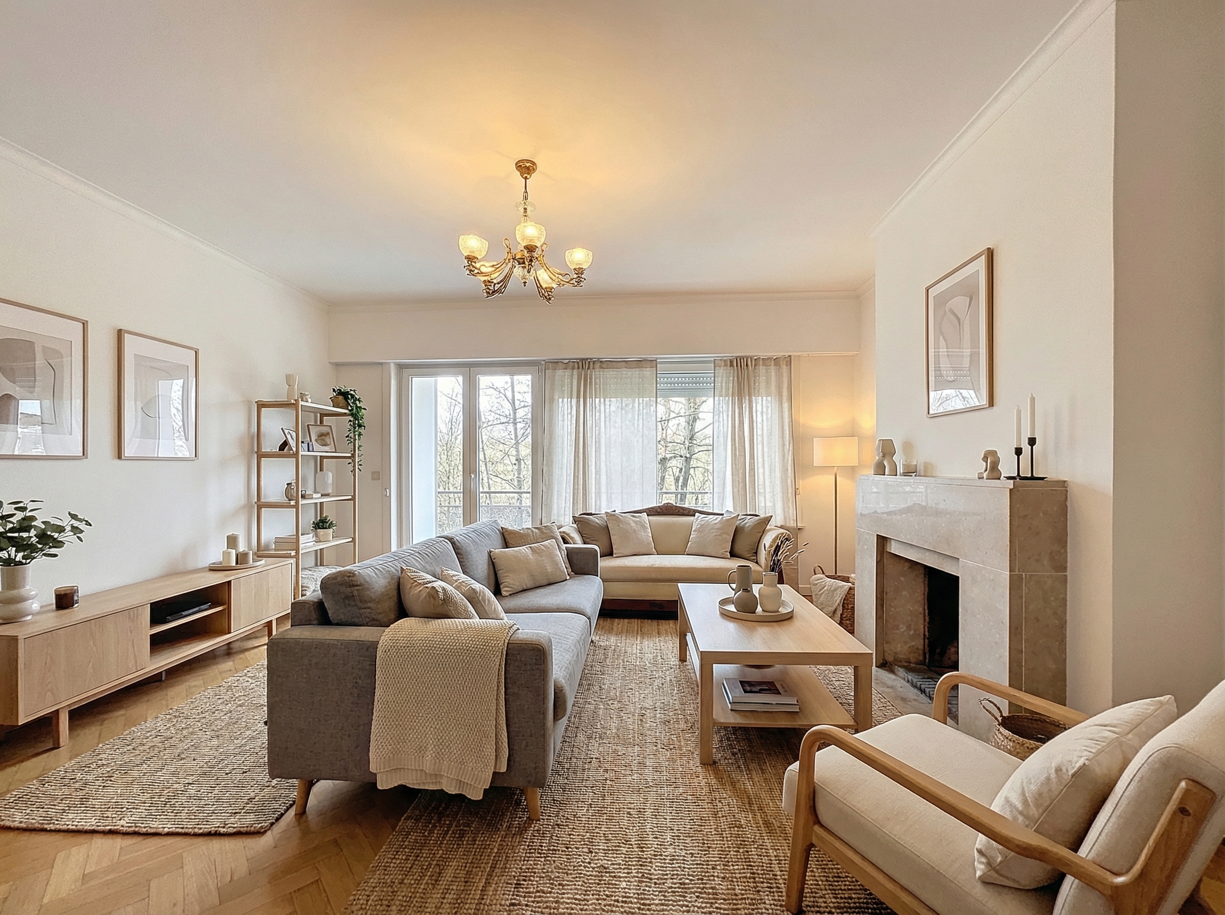 Fré/Cavel neighborhood - 2-bedroom apartment - terrace - garage [AI-modified]