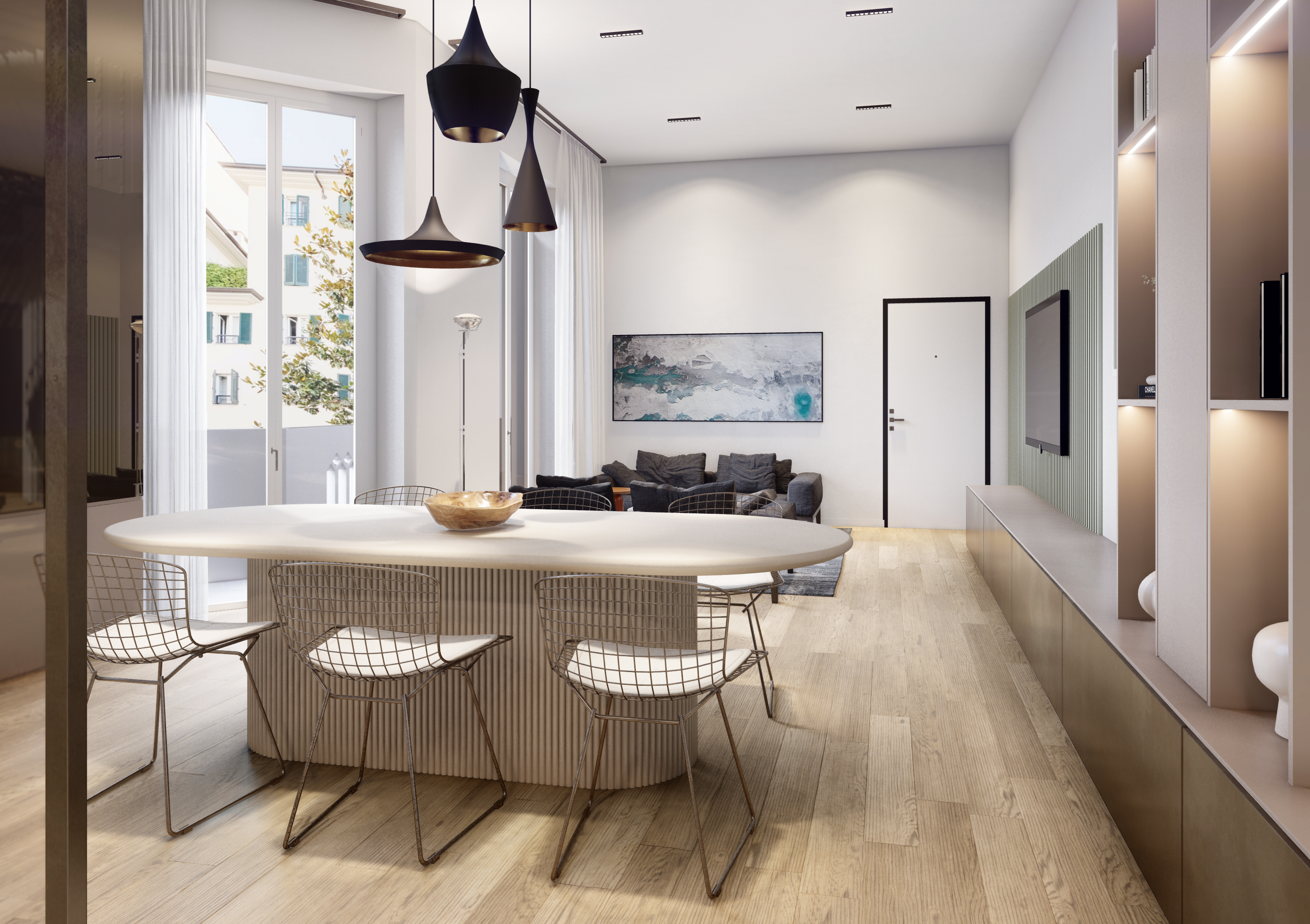 Flat in a historic building in via Lipari