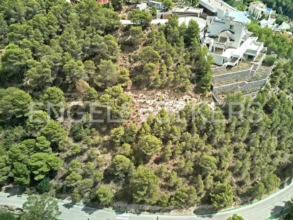 Plot of 4 separate plots with beautiful sea views in Altea Hills