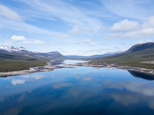 Forstbesitz am See in der Gemeinde Storuman, Västerbotten