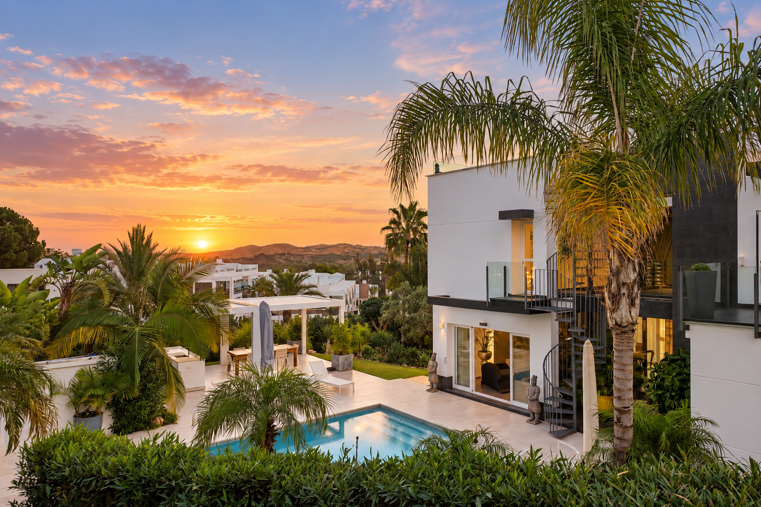 Exklusive zeitgenössische Villa mit Panoramablick im La Cala Golf Resort
