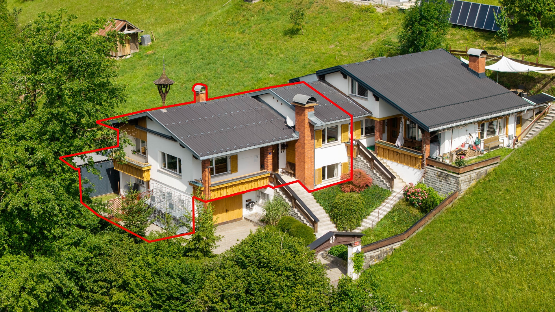 Doppelhaushälfte in leicht erhöhter Lage