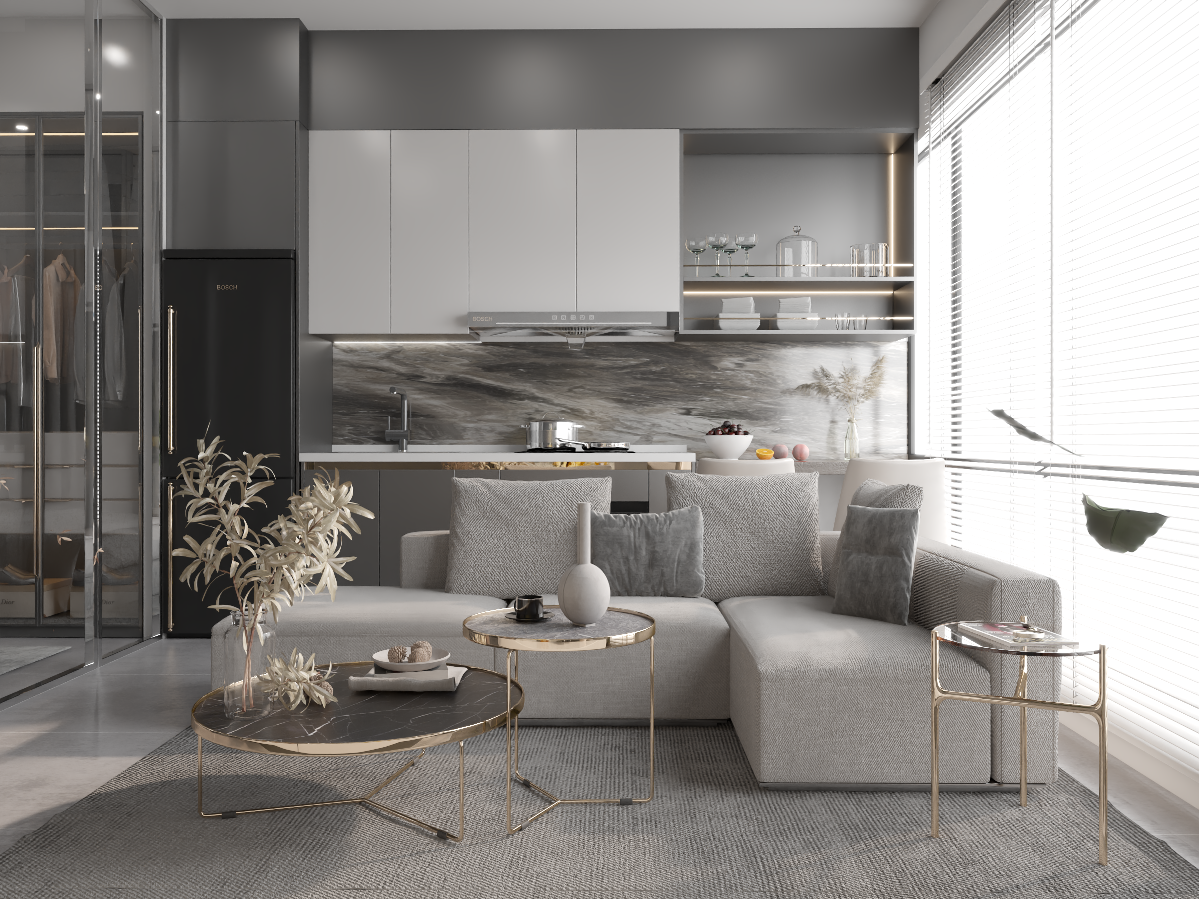 Luxurious furnished 3rd floor apartment in Nea Ionia