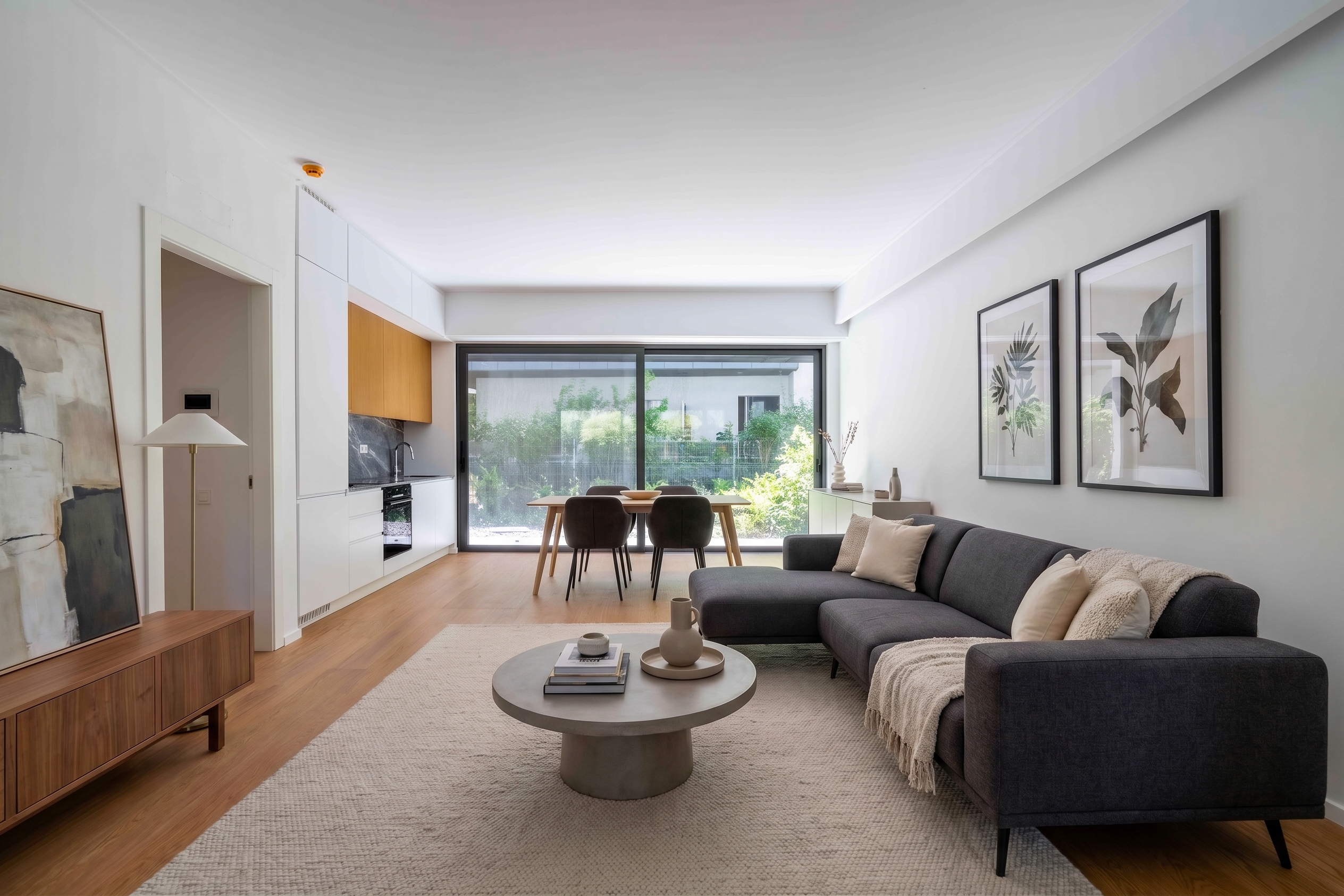 Minimalist newly built apartment with private garden and premium amenities