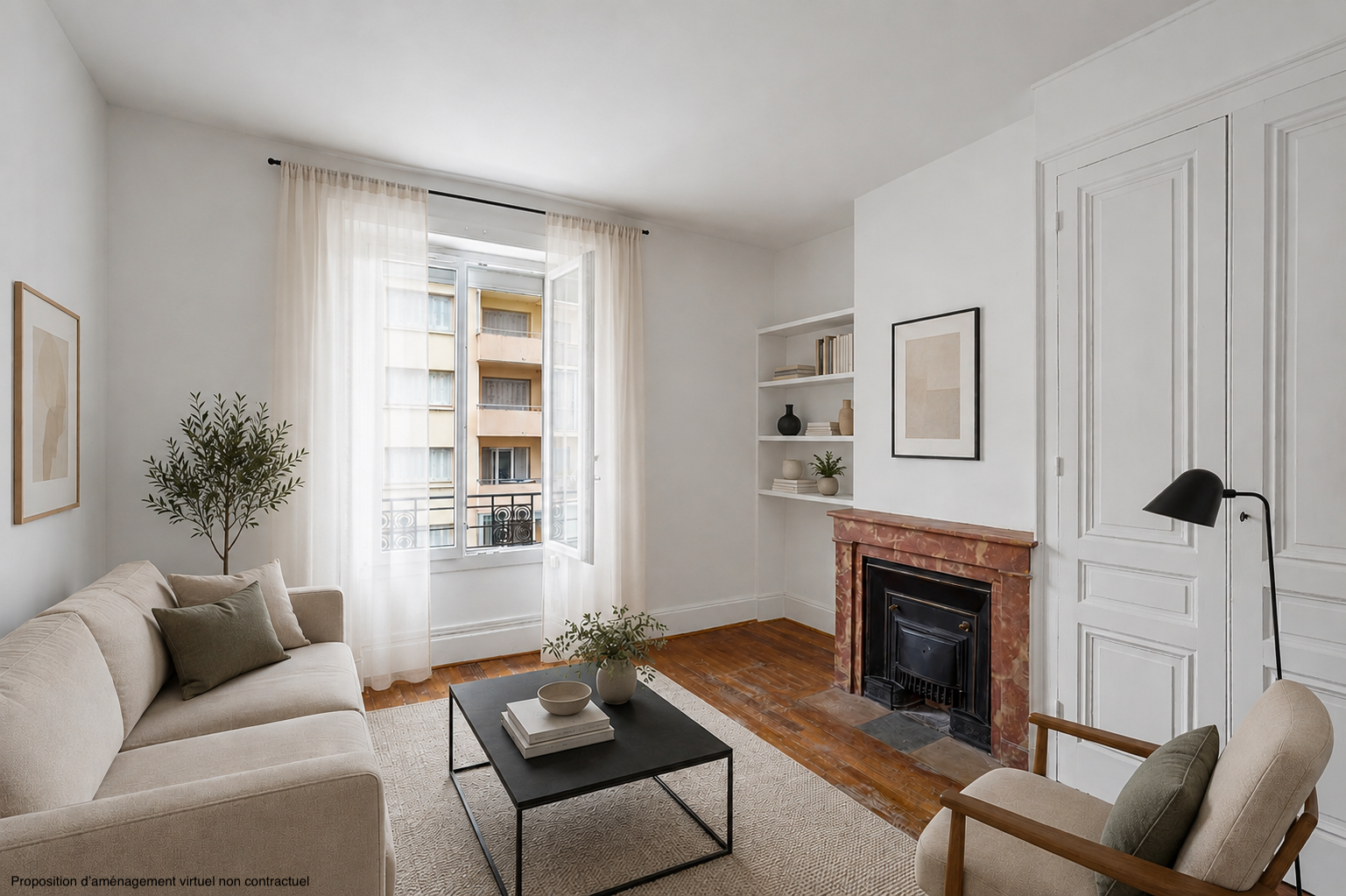 Charming 1-bedroom apartment in Montchat [AI-modified]