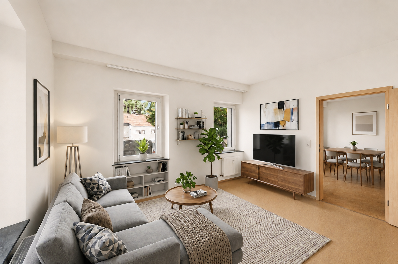 3-room apartment in prime location, Hürth-Efferen [AI-modified]