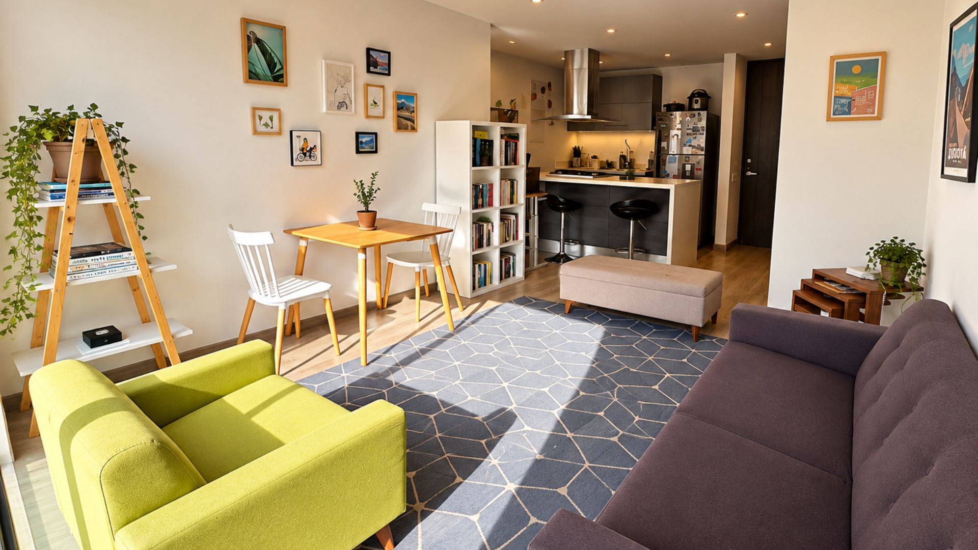 Apartamento con balcón para venta en Santa Paula