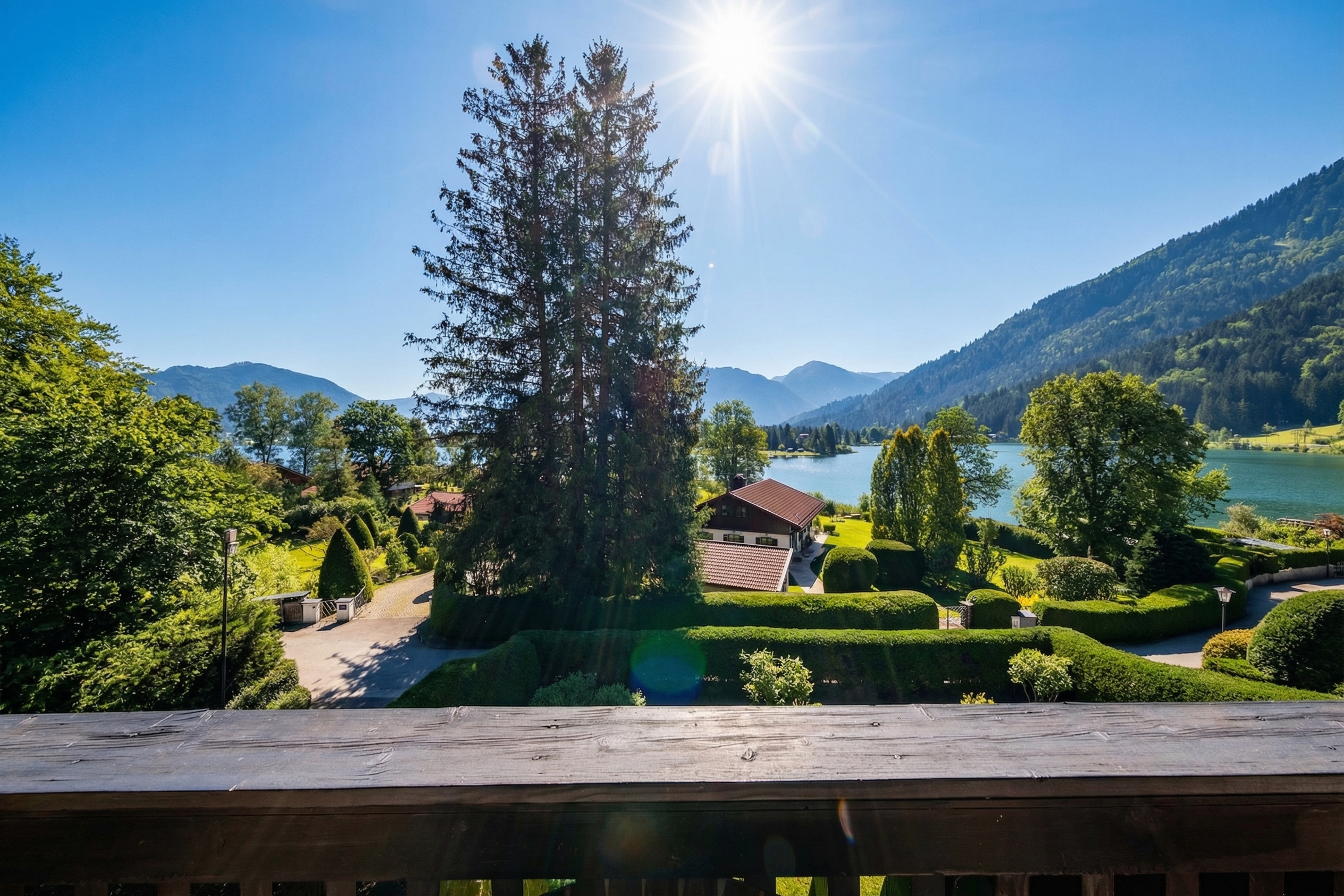 Wohnen wie im Chalet - mit Blick auf den See & öffentlichem Seezugang