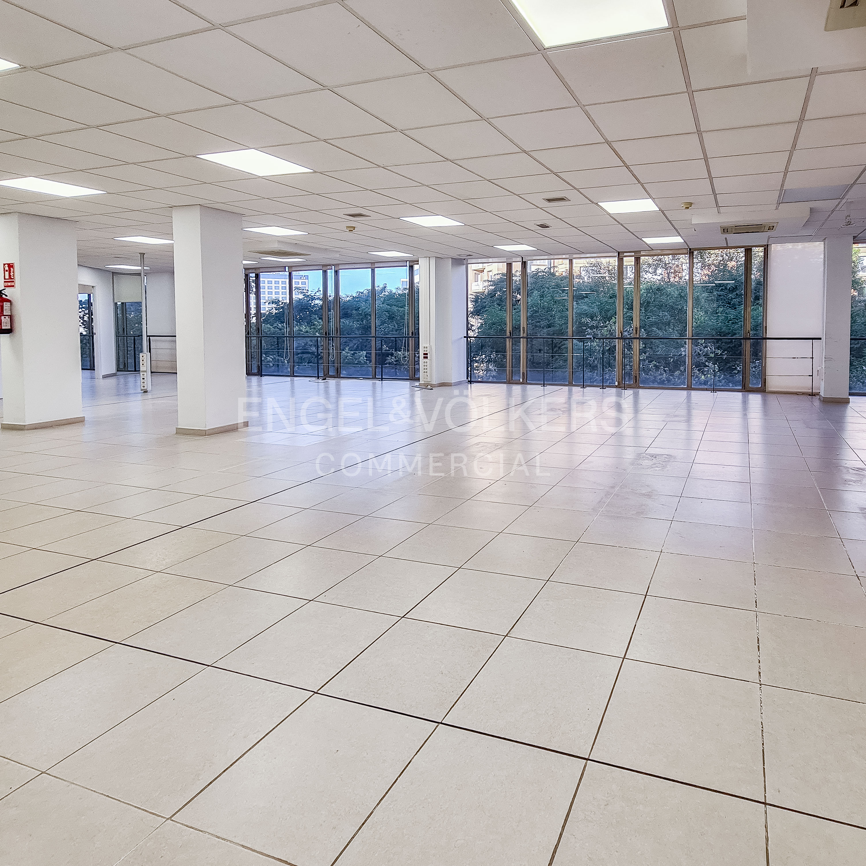Luminosa oficina en Josep Tarradellas frente a Sants Estació