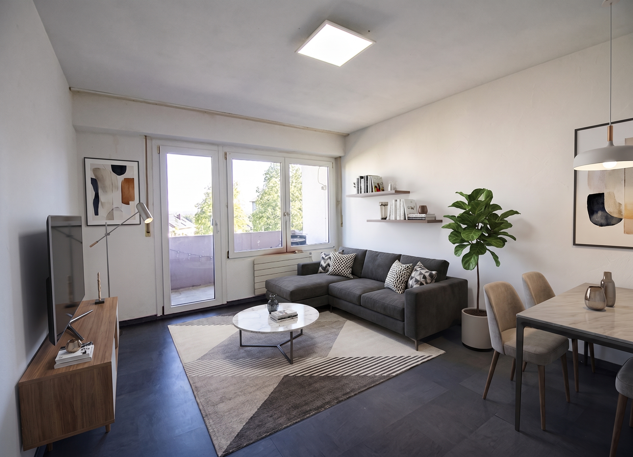 Helle 3-Zimmer-Eigentumswohnung mit Loggia und schönem Ausblick