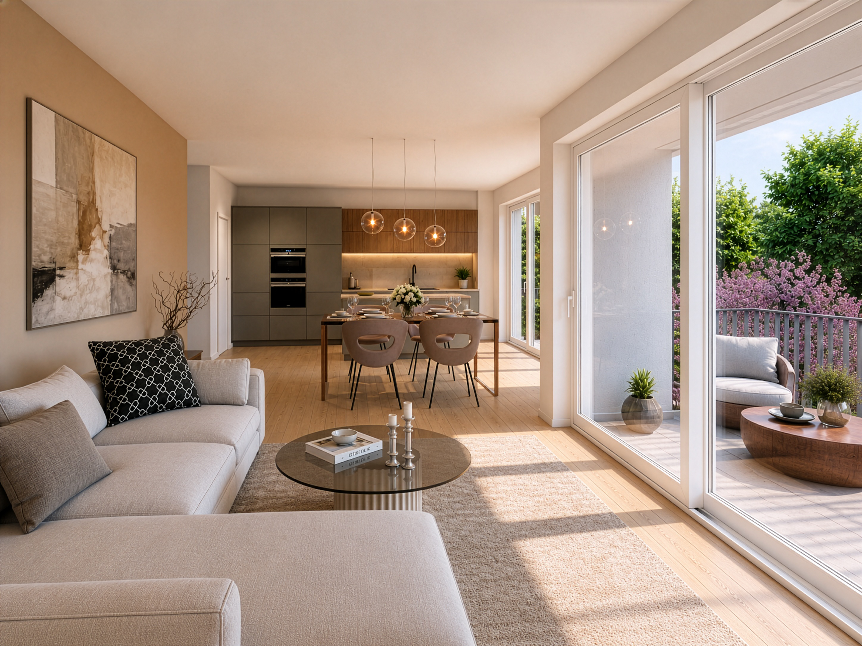 Hochwertige 4-Zi. Wohnung mit Südbalkon in Lindau Bad-Schachen