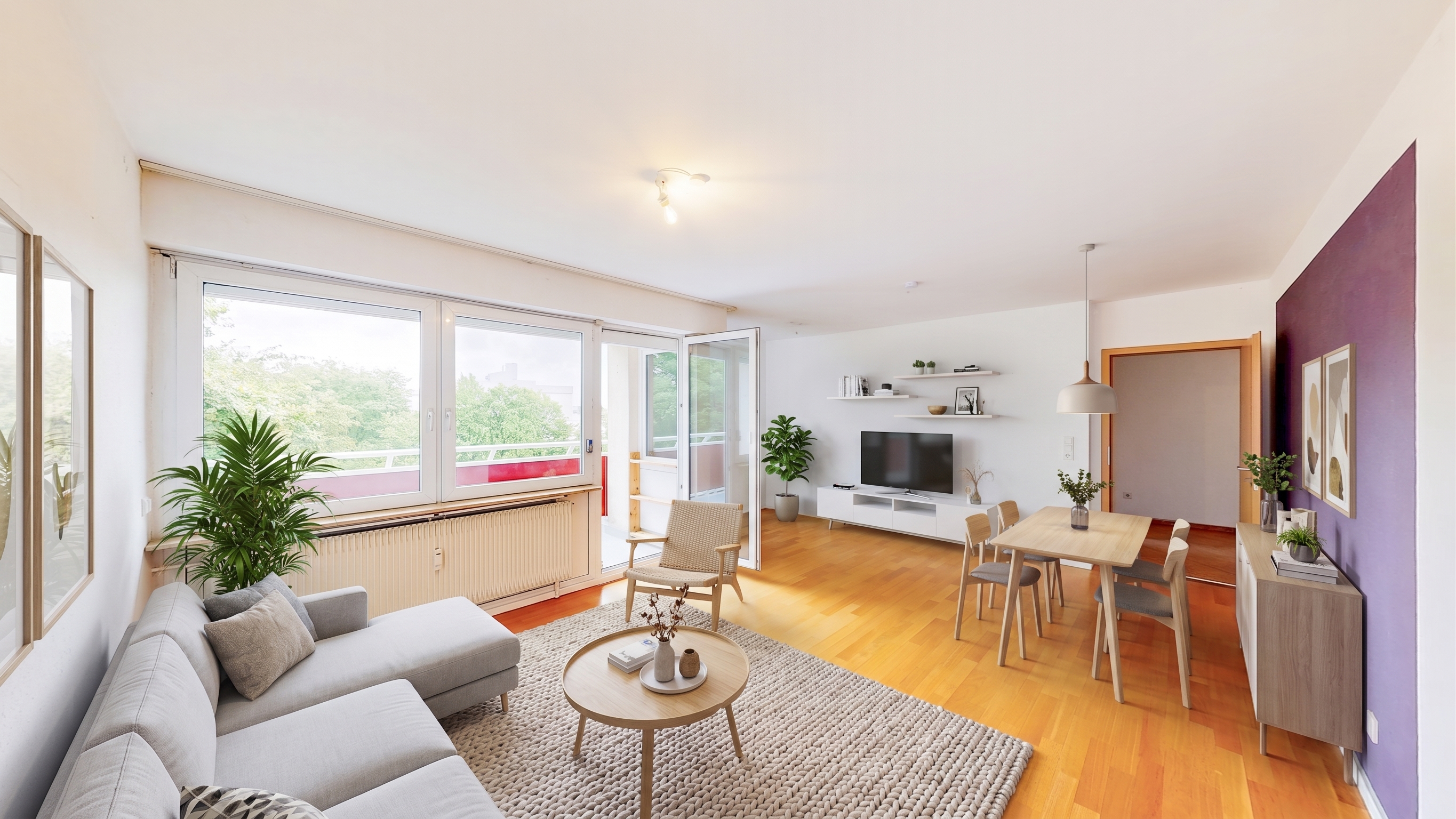 Großzügige 4-Zimmer-Wohnung mit freiem Blick ins Grüne