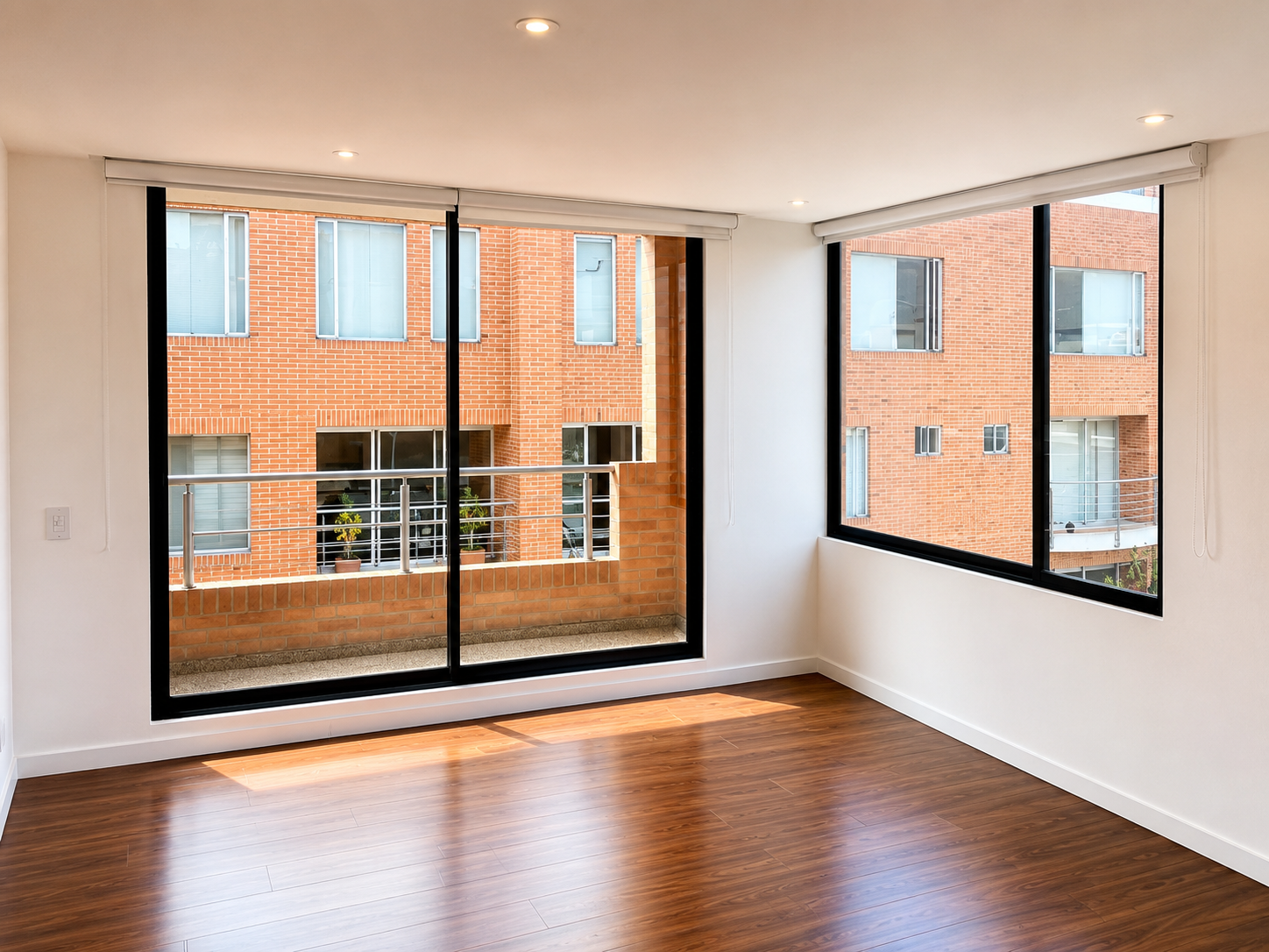 Iluminado apartamento con balcón para arriendo el Bella suiza